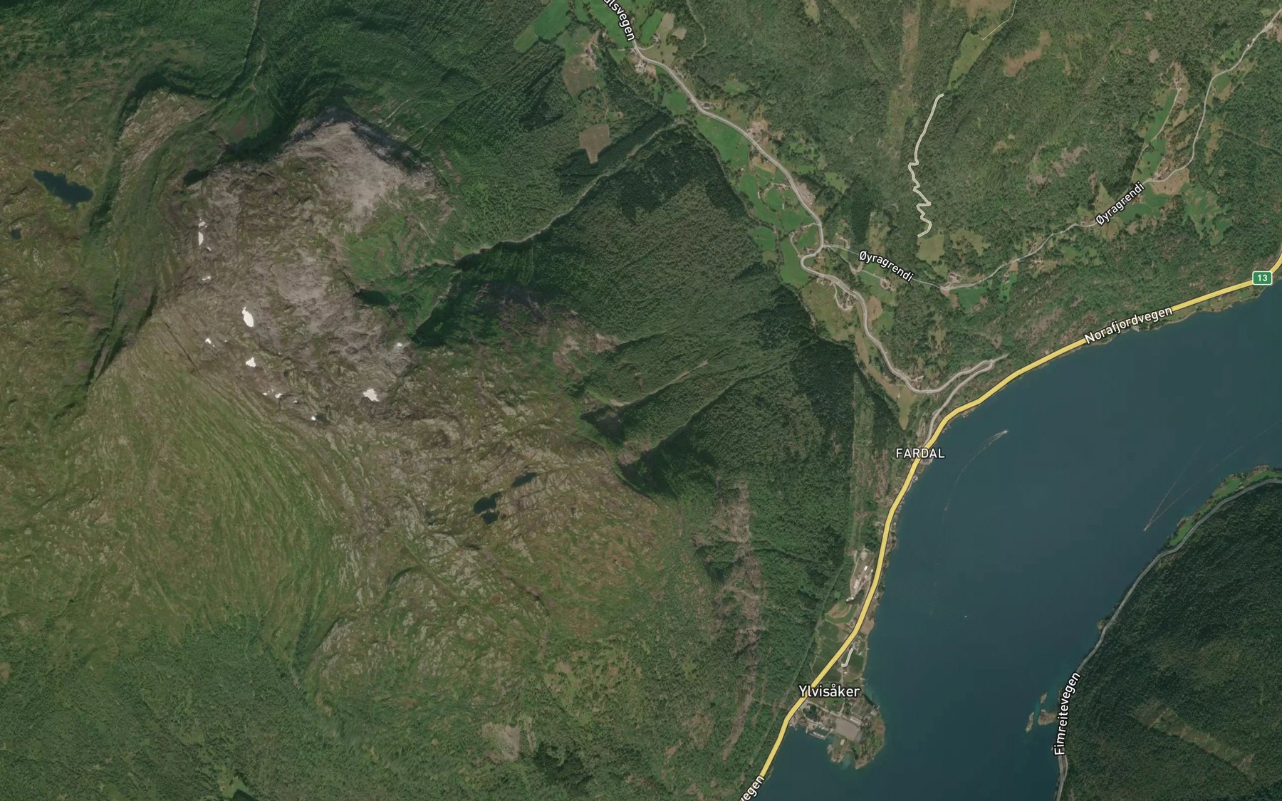 Satellite map of the Midtgilja
