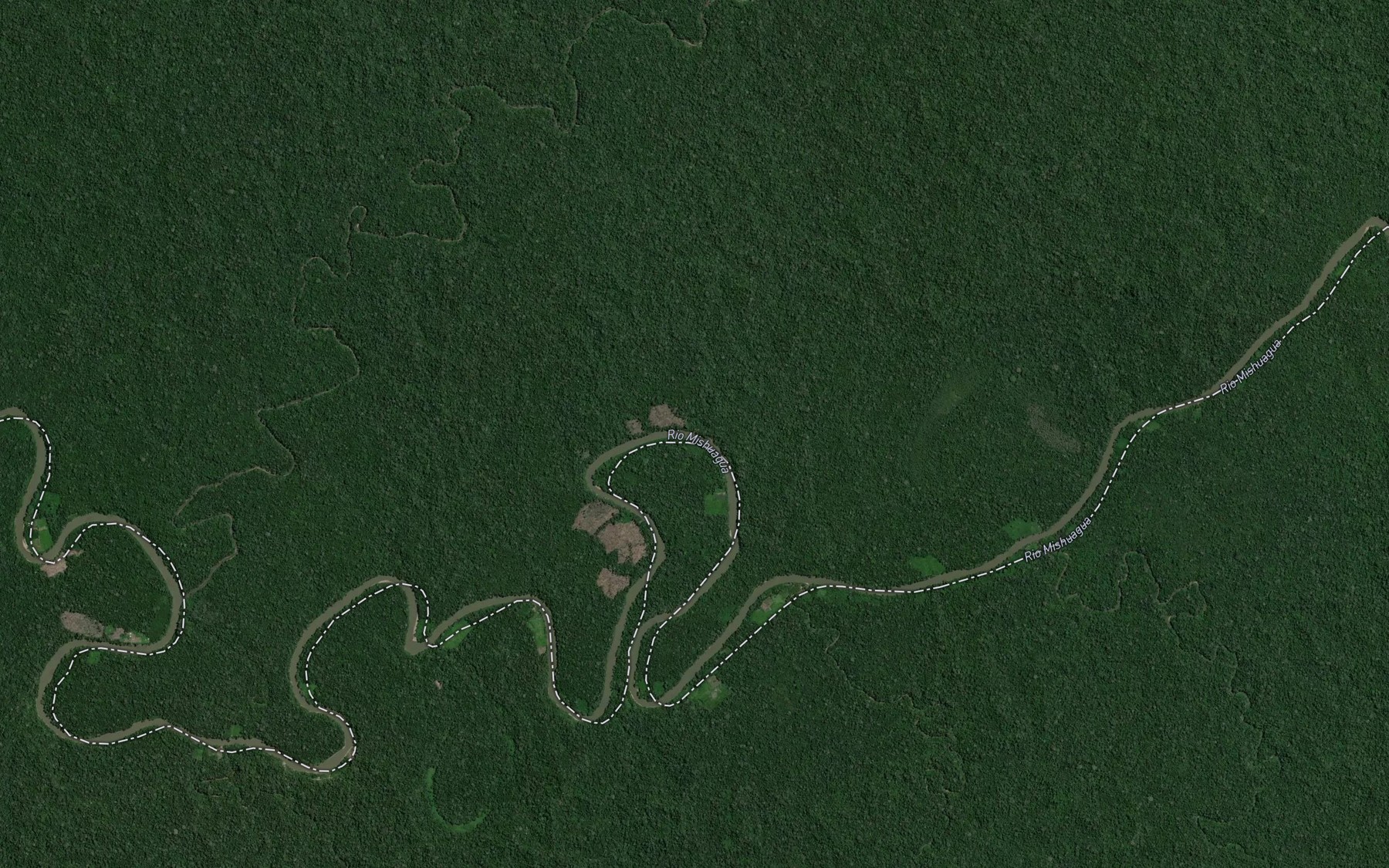 Satellite map of the Quebrada Shansho