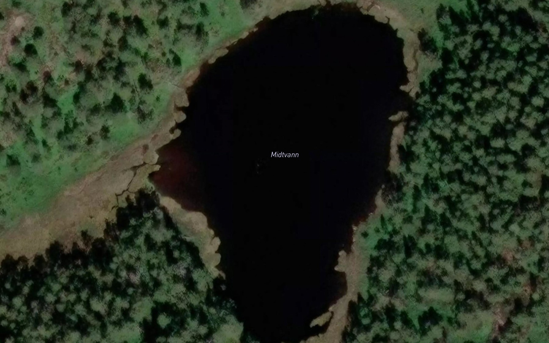 Satellite map of the Midtbuvann