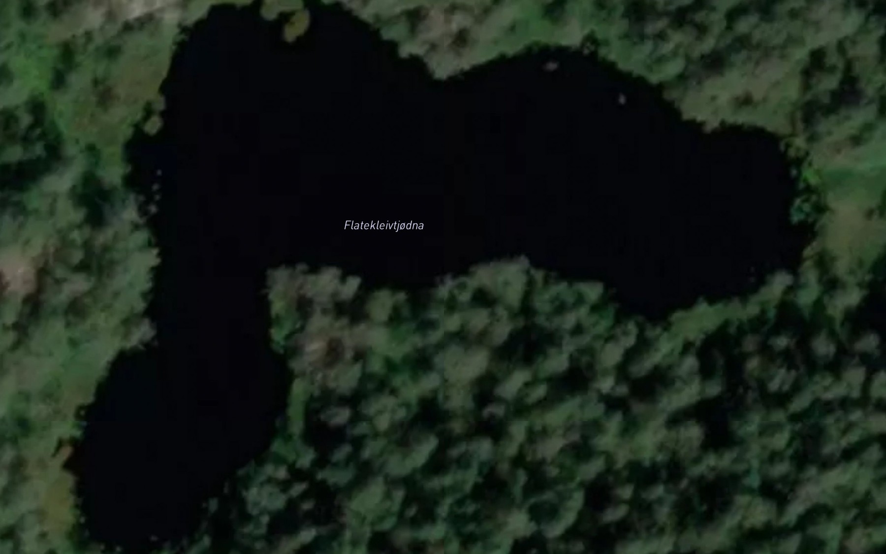 Satellite map of the Flatekleivtjodna