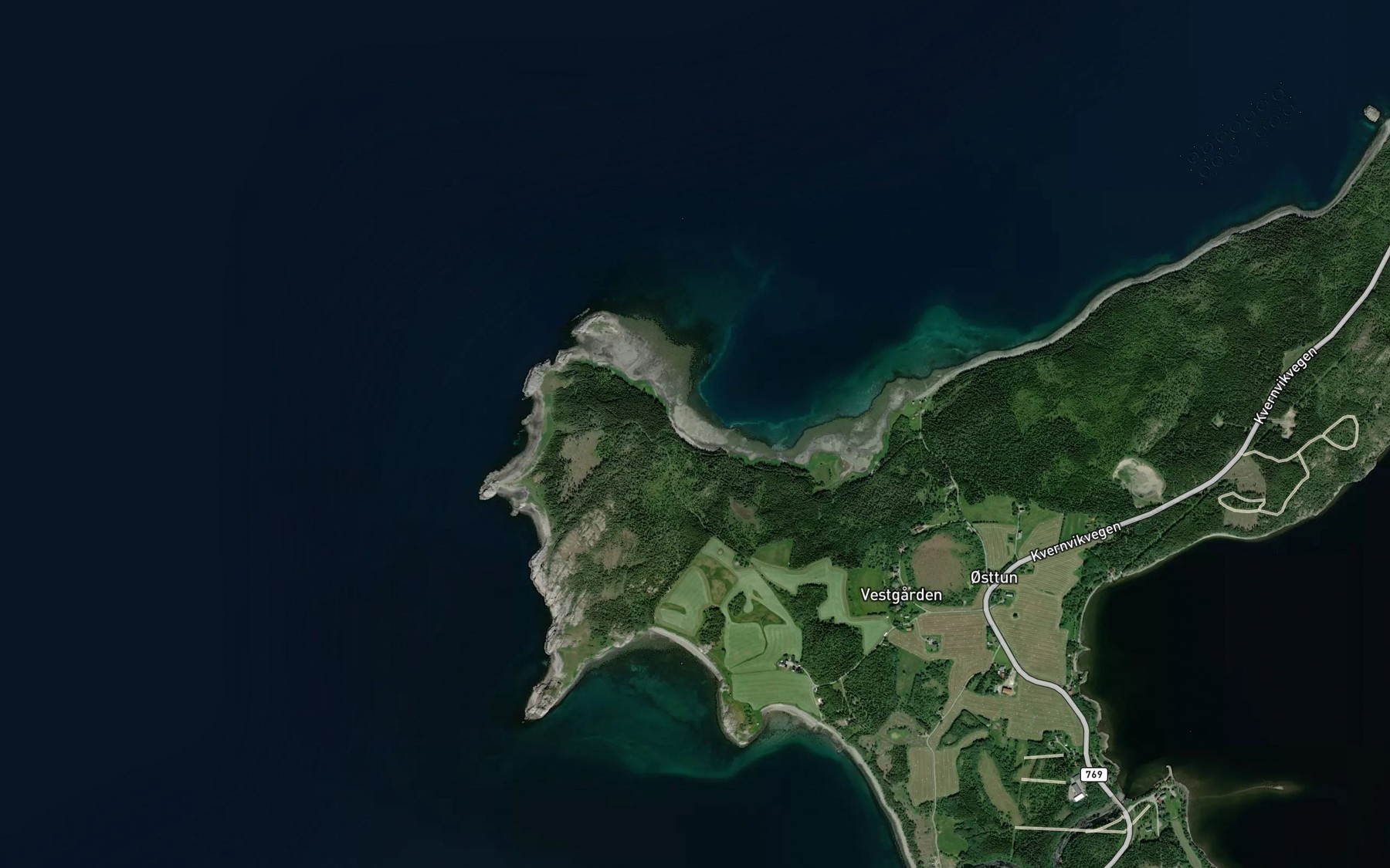 Satellite map of the Kuppelvika