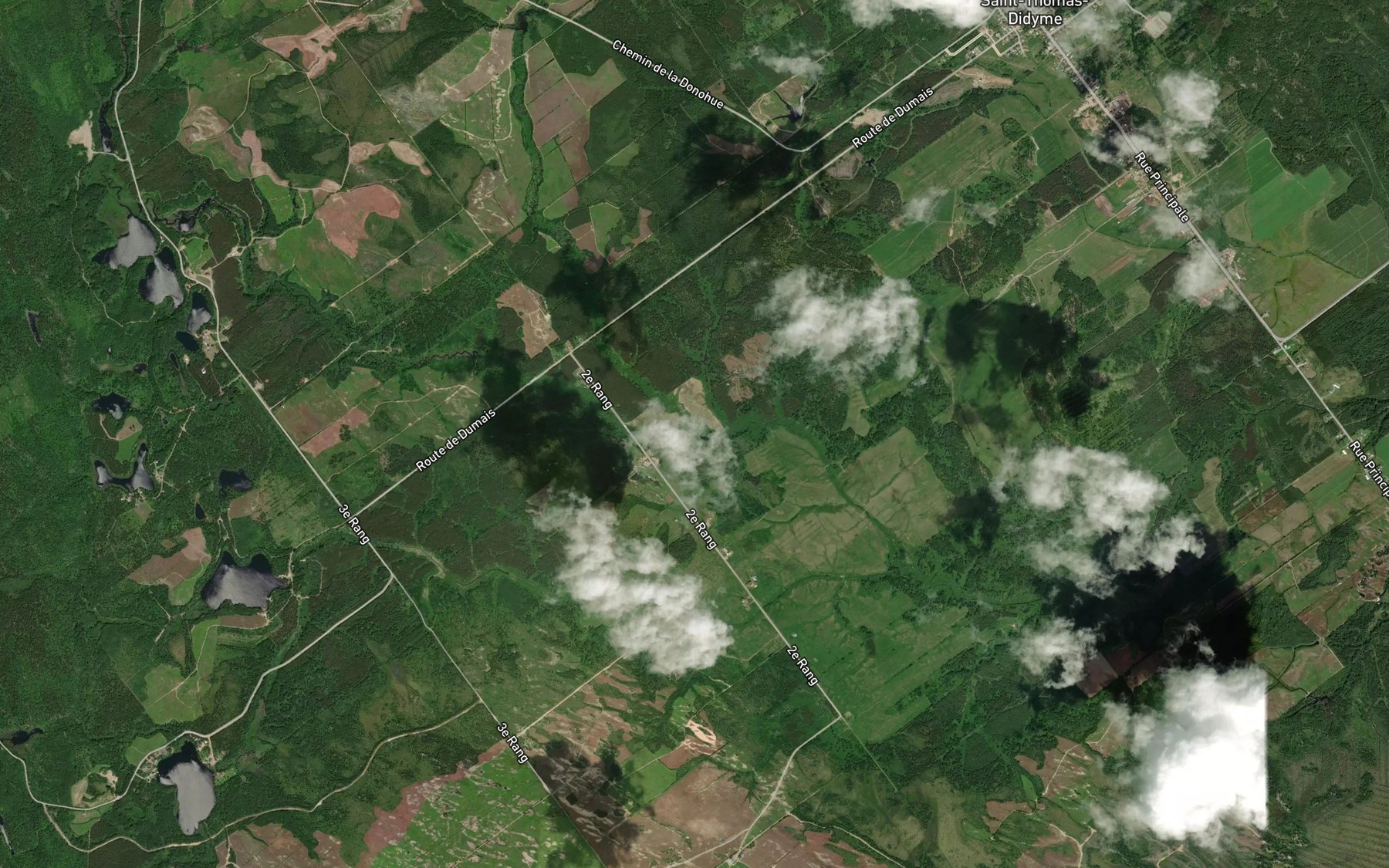 Satellite map of the Ruisseau Trottier