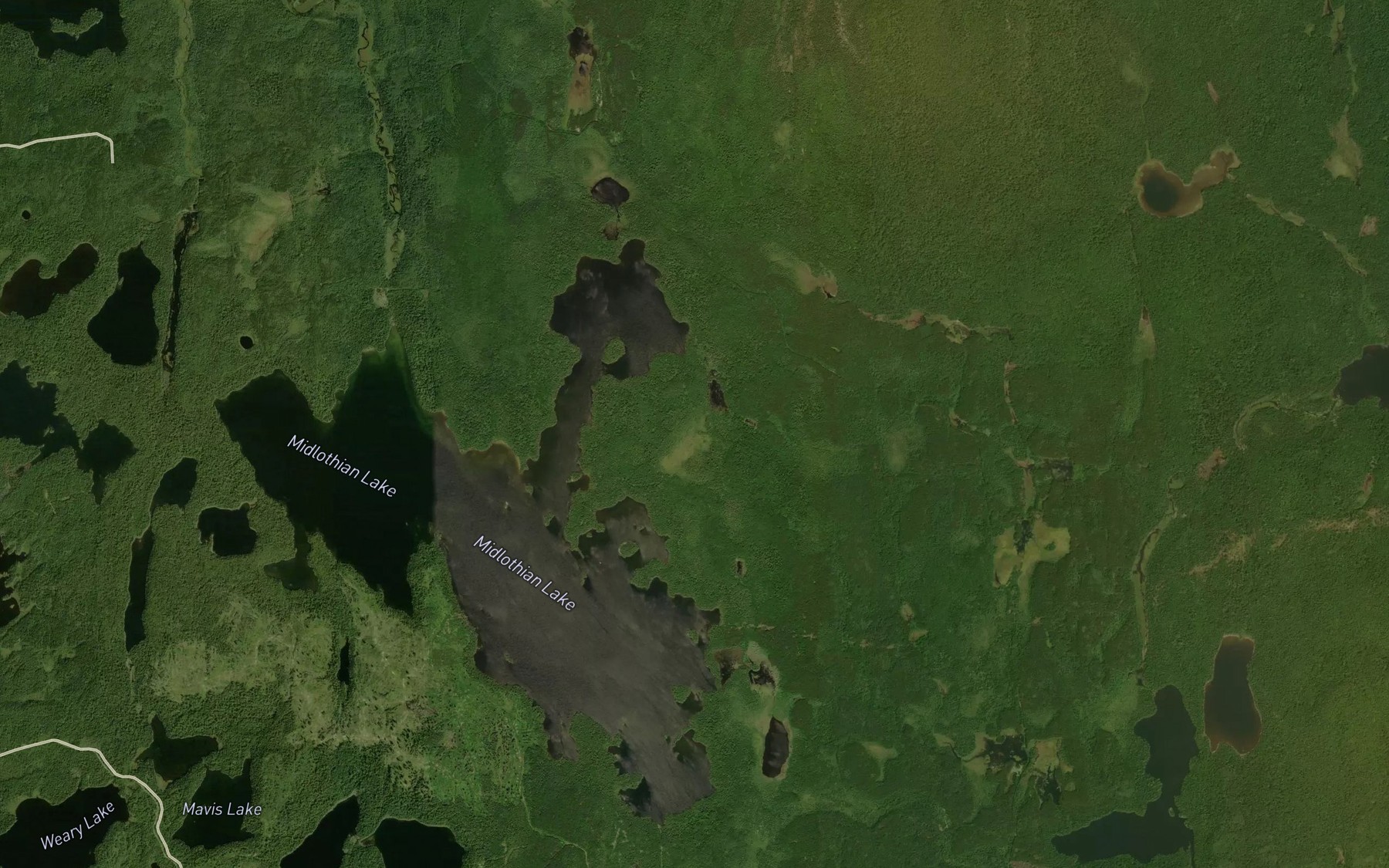 Satellite map of the Fraser Bay