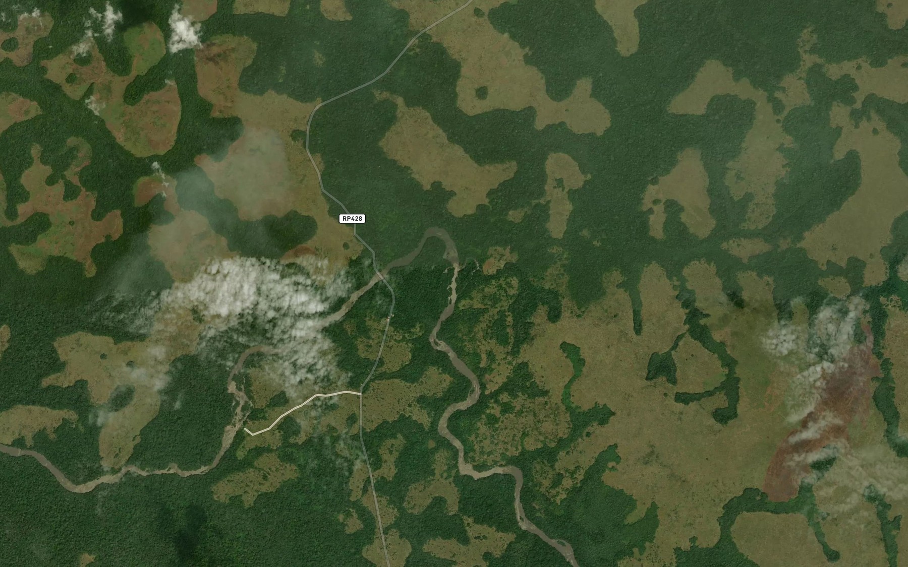 Satellite map of the Rapides Zukuma