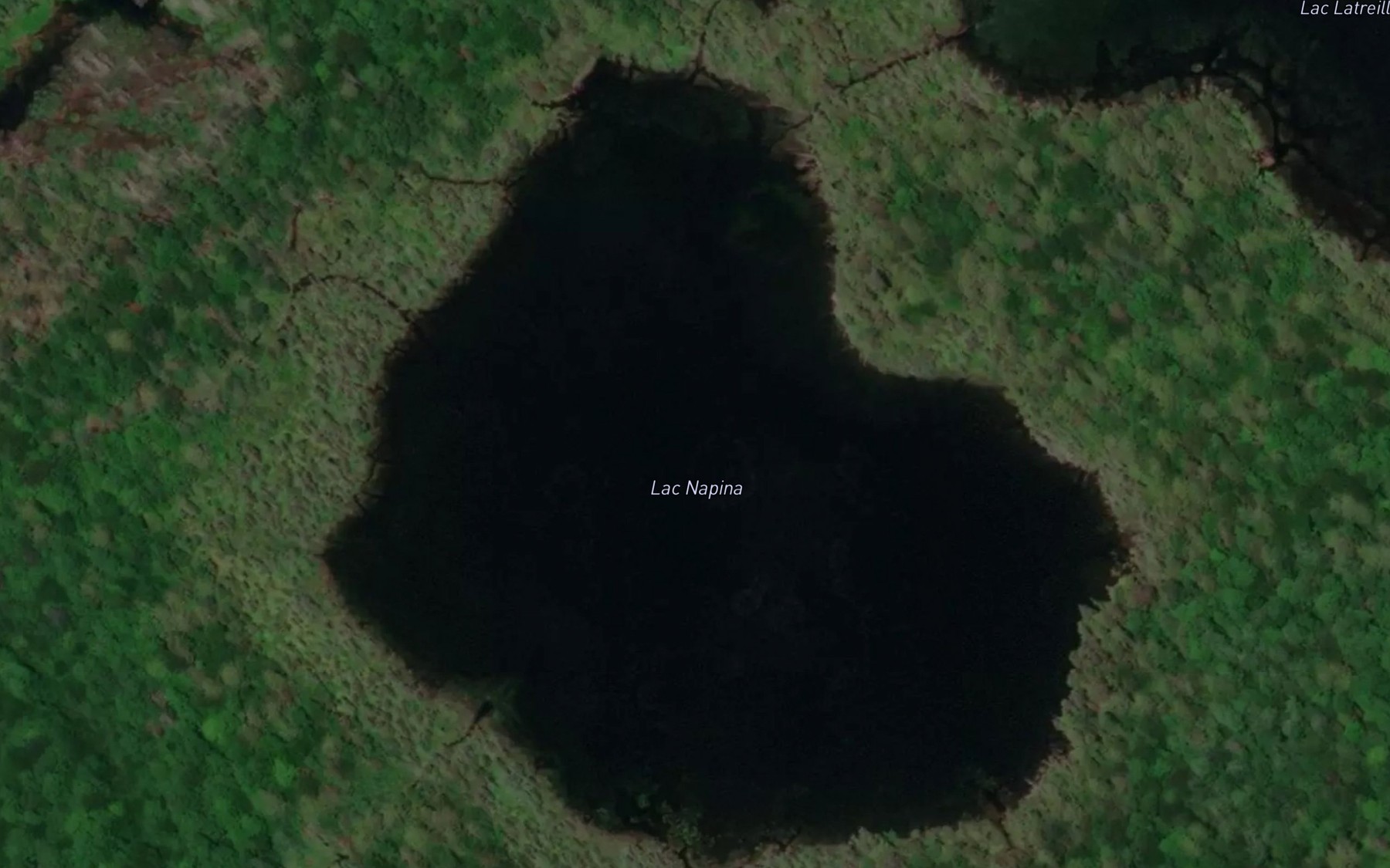 Satellite map of the Lac Napina