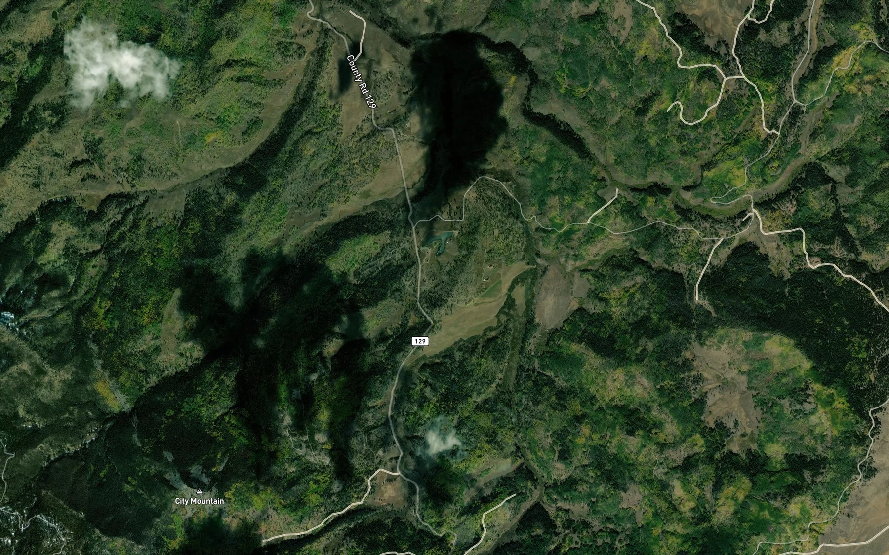 Satellite map of the Smith Creek