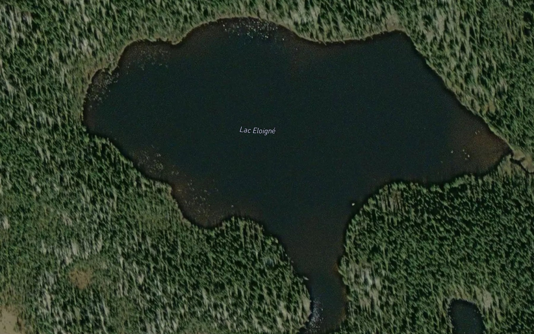 Satellite map of the Lac Eloigne