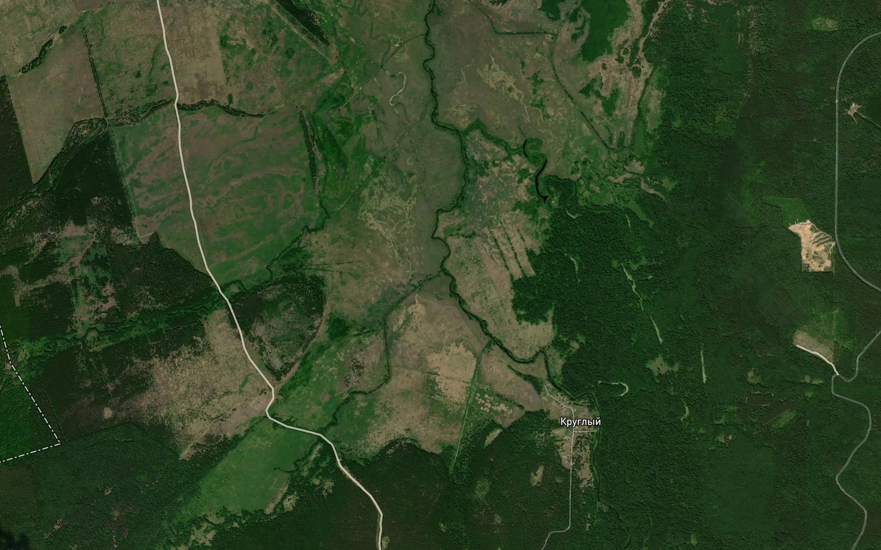 Satellite map of the Vyachka