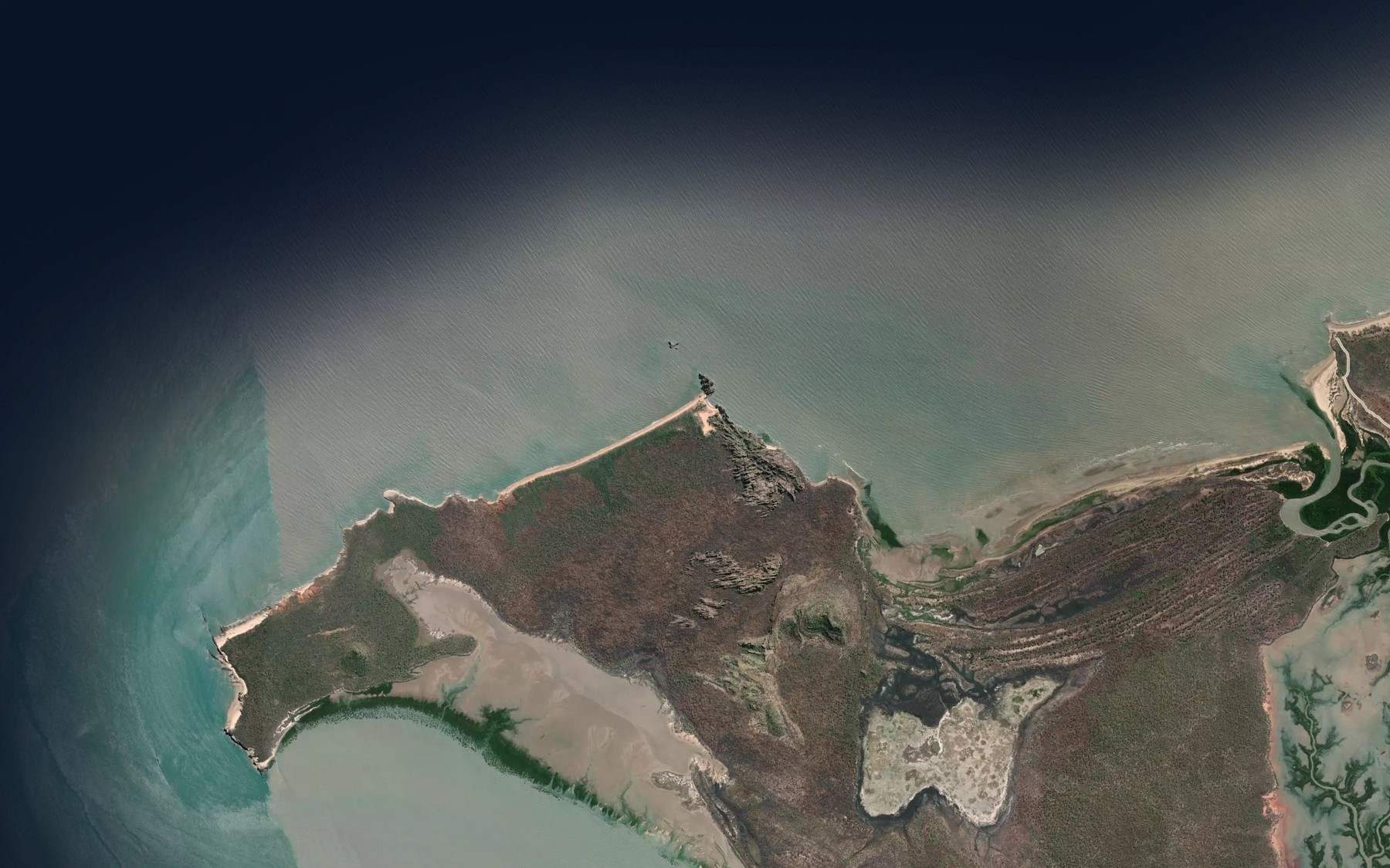 Satellite map of the The Needles