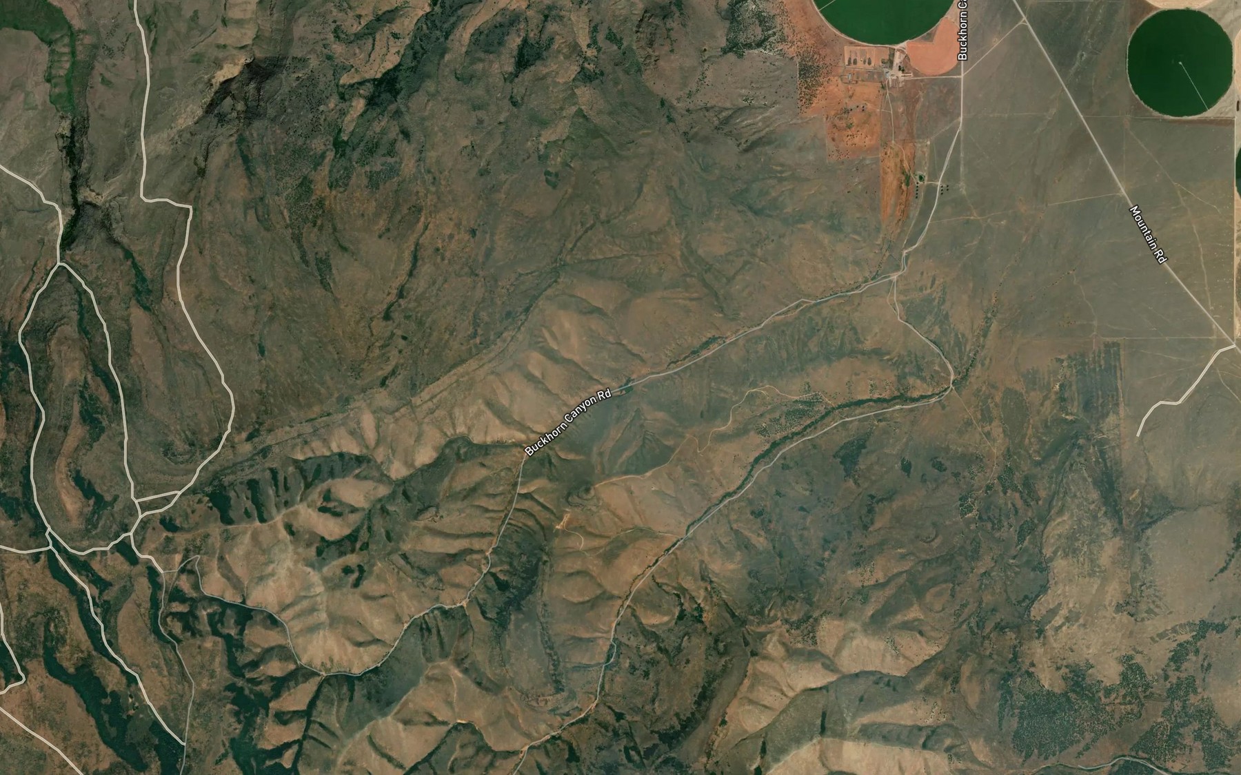 Satellite map of the Buckhorn Spring