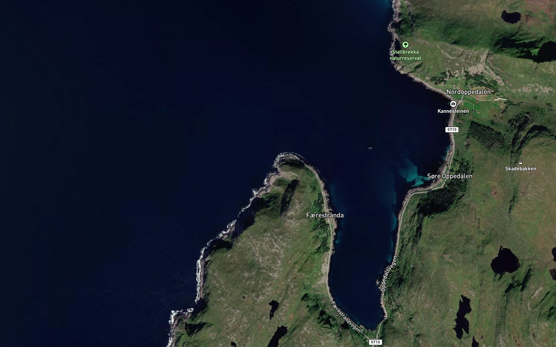 Satellite map of the Hendavika