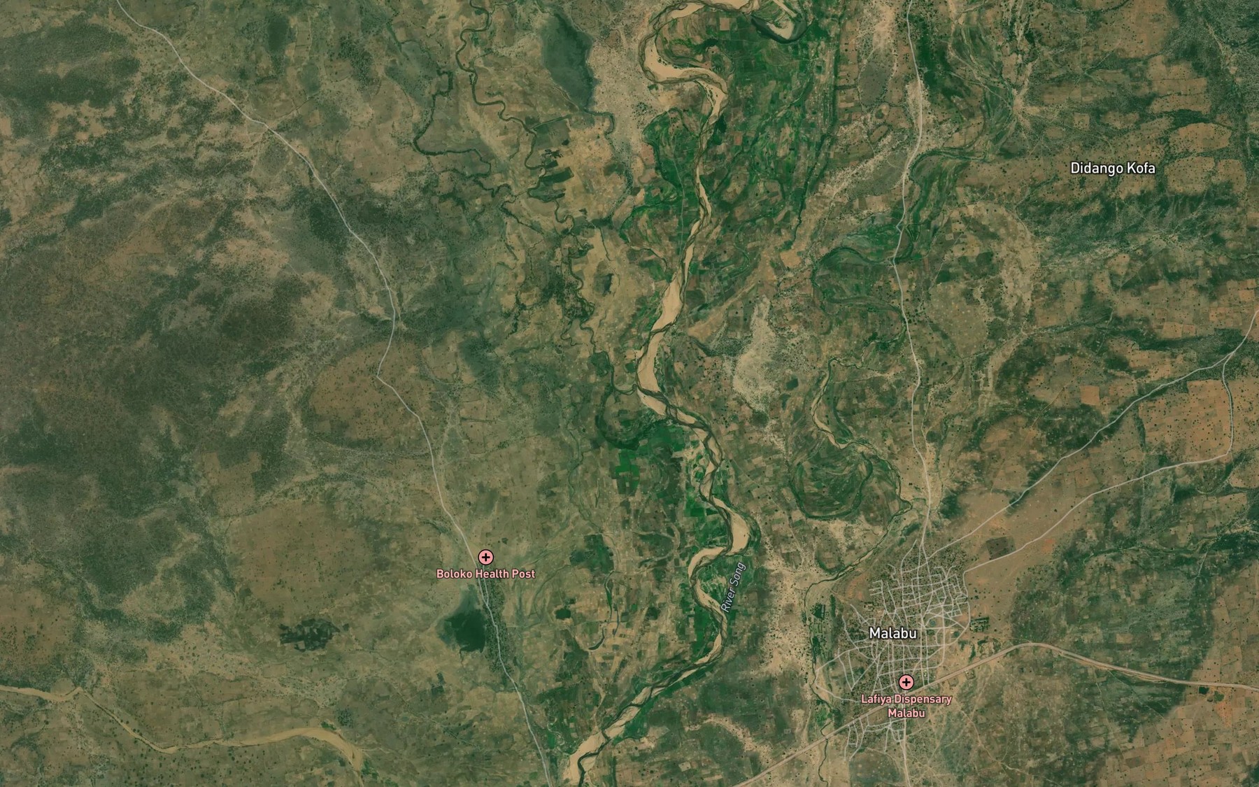 Satellite map of the Mayo Loko