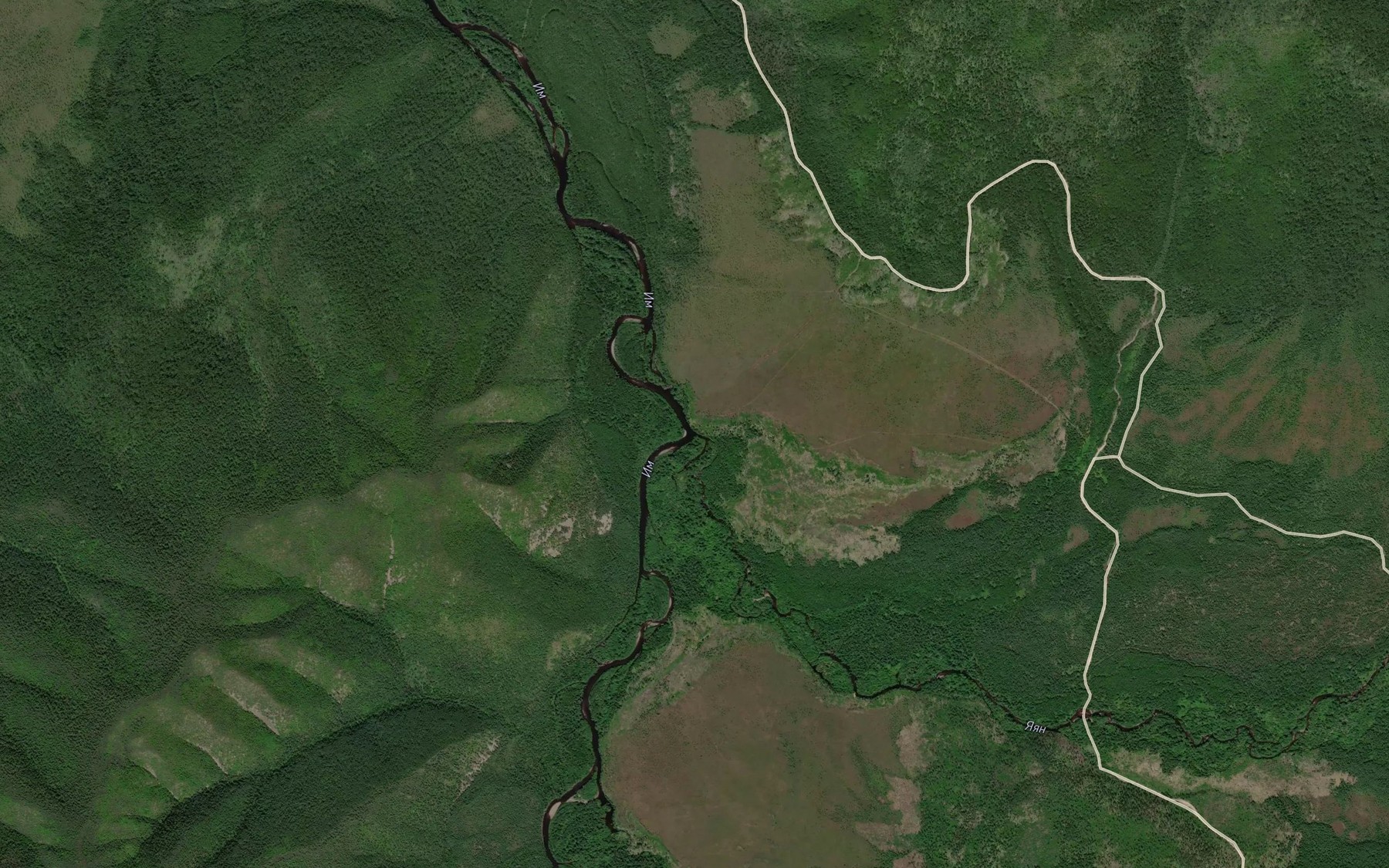 Satellite map of the Yayan