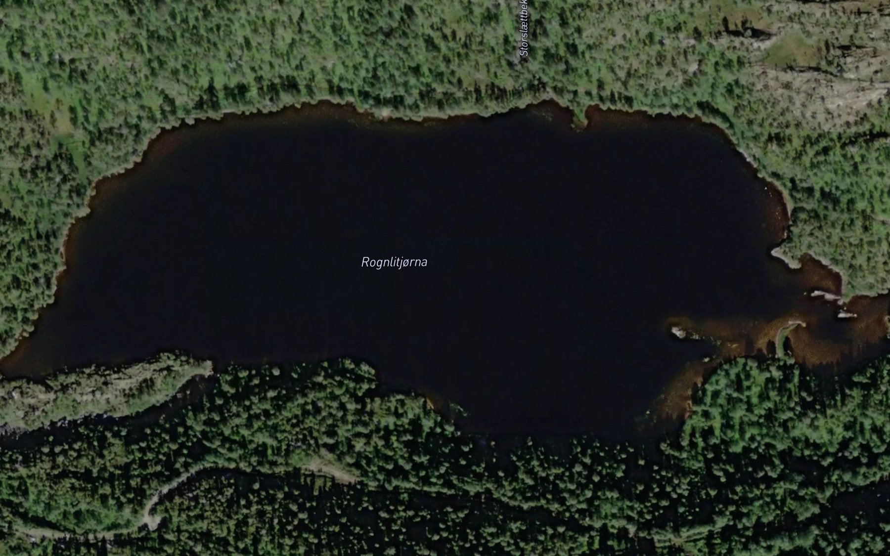 Satellite map of the Rognlitjorna