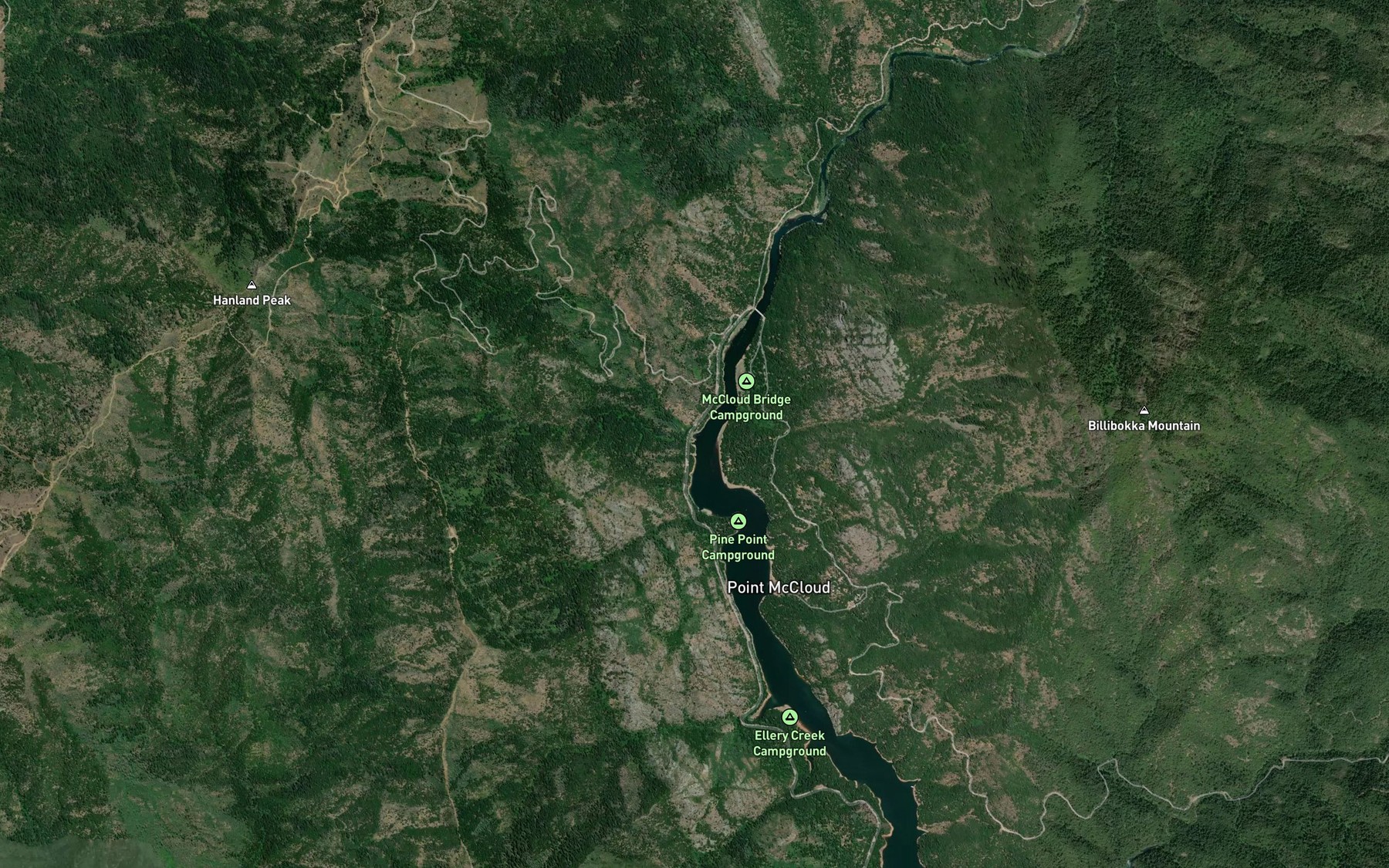 Satellite map of the Kabyai Creek