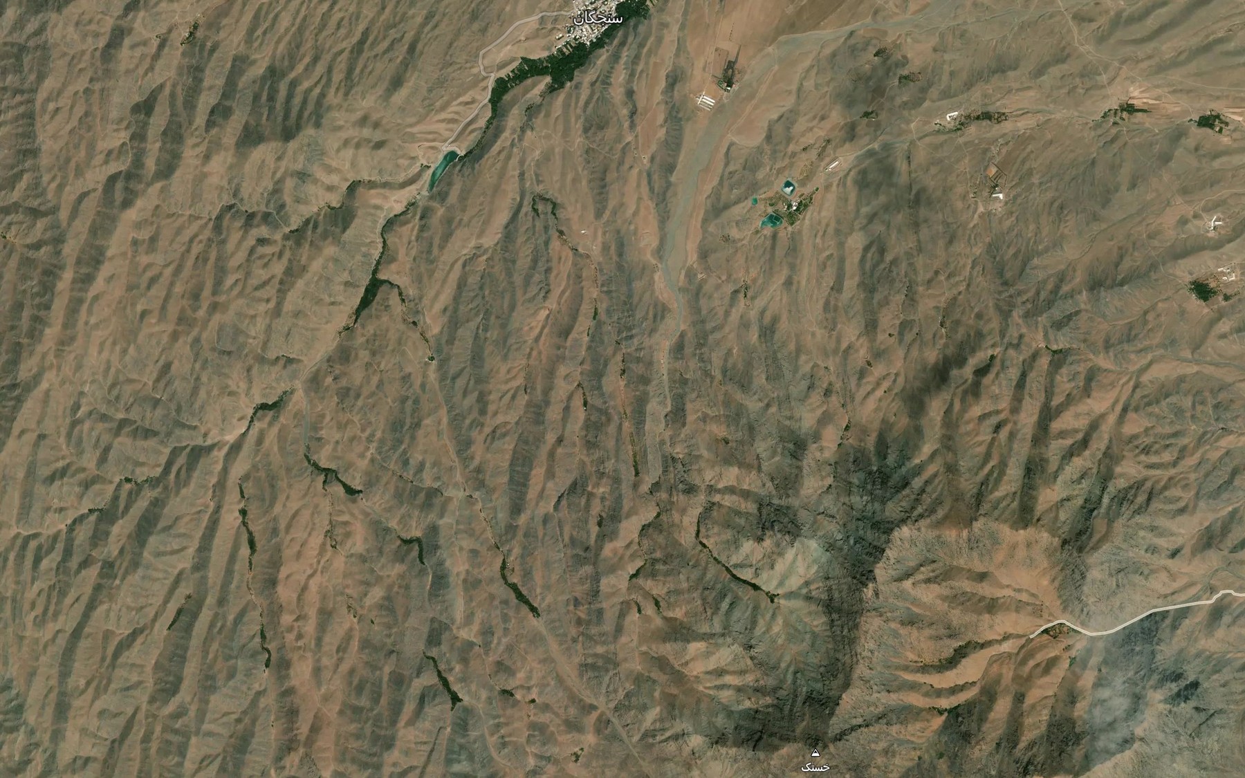 Satellite map of the Cheshmeh-ye Dar Morteza