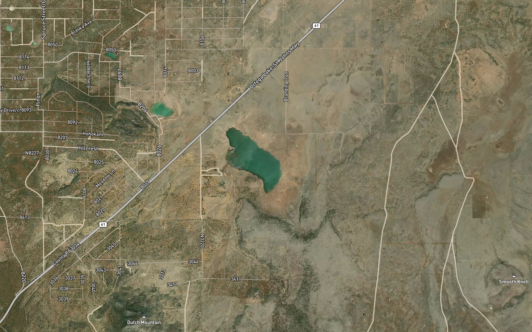 Satellite map of the Laguna Salada