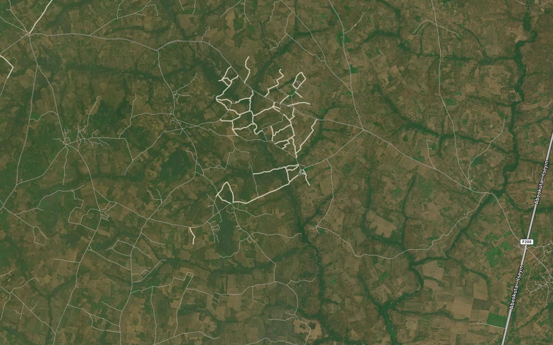 Satellite map of the RiverOlogedeOniroko