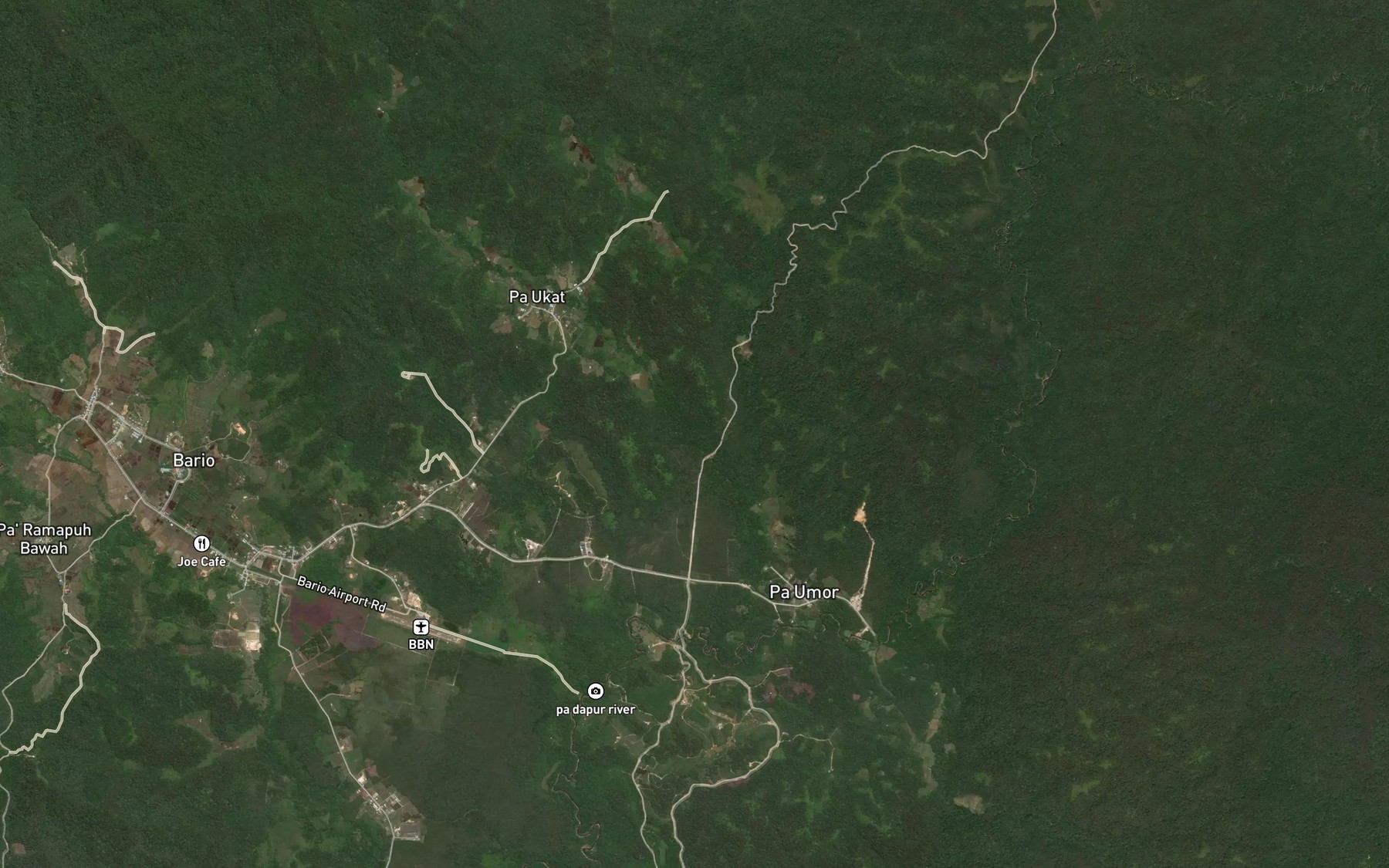 Satellite map of the Sungai Perembayan