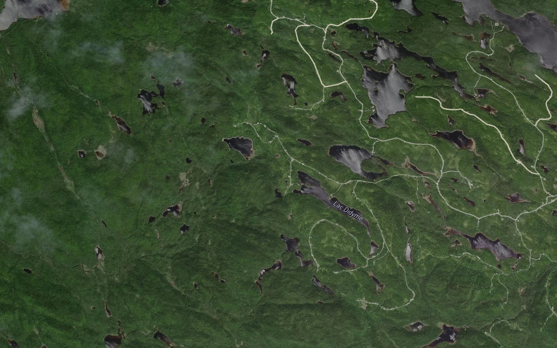 Satellite map of the Lac du Carex