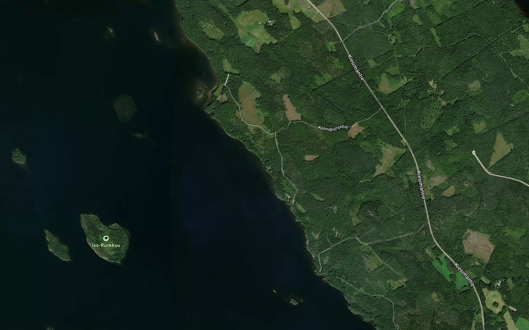 Satellite map of the Koivupuro