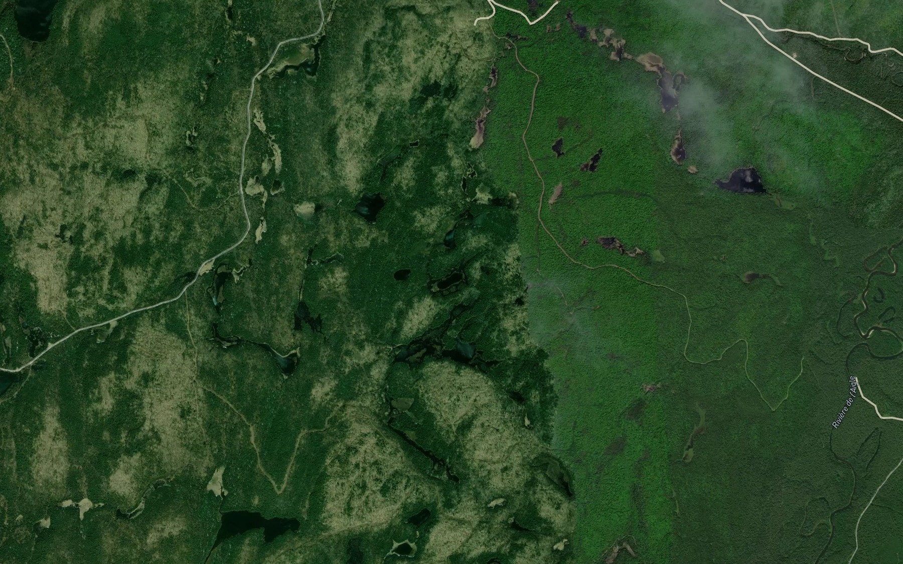 Satellite map of the Lac des Songes