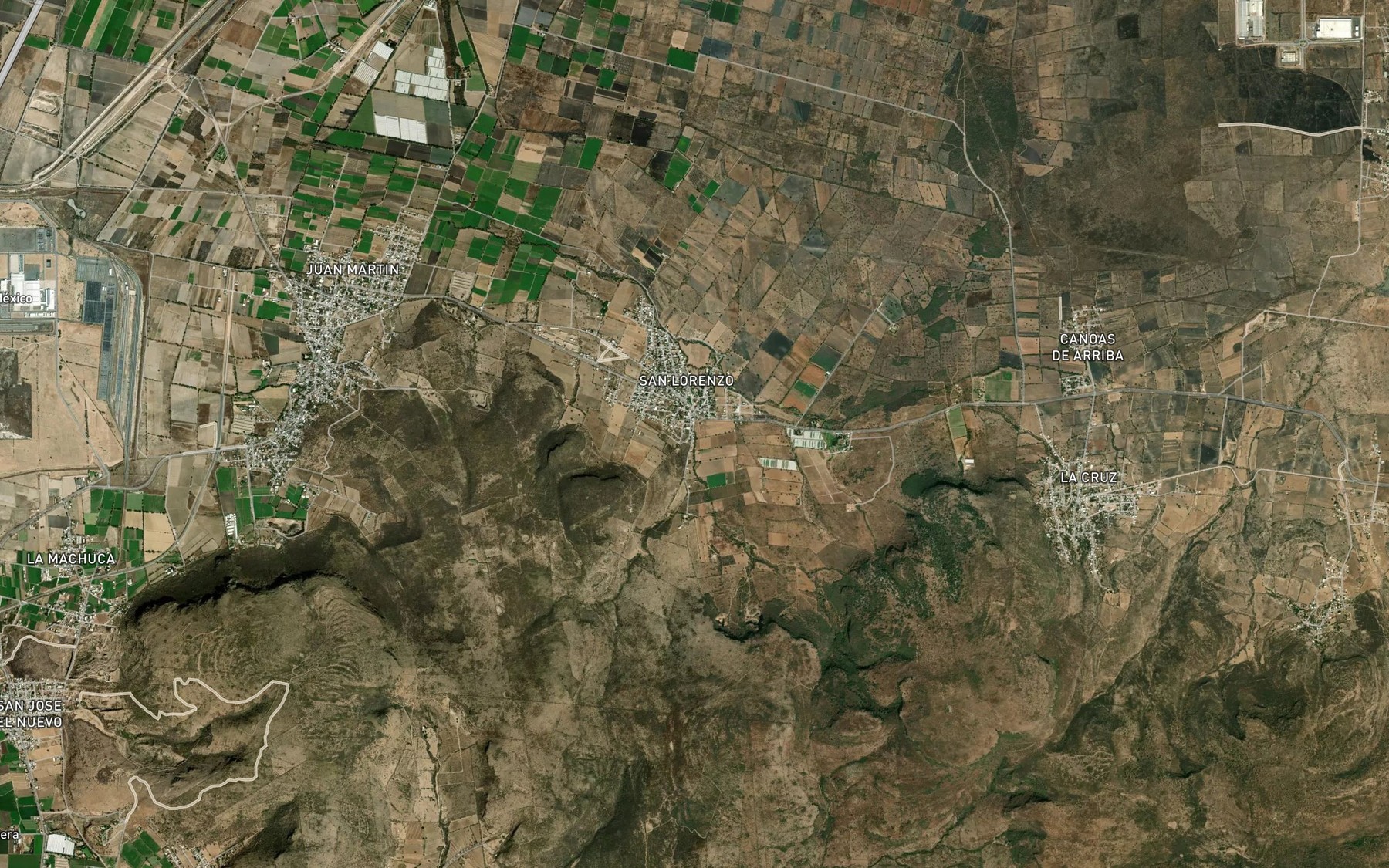 Satellite map of the La Bardita