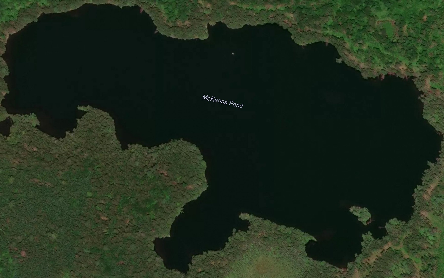 Satellite map of the McKenna Pond