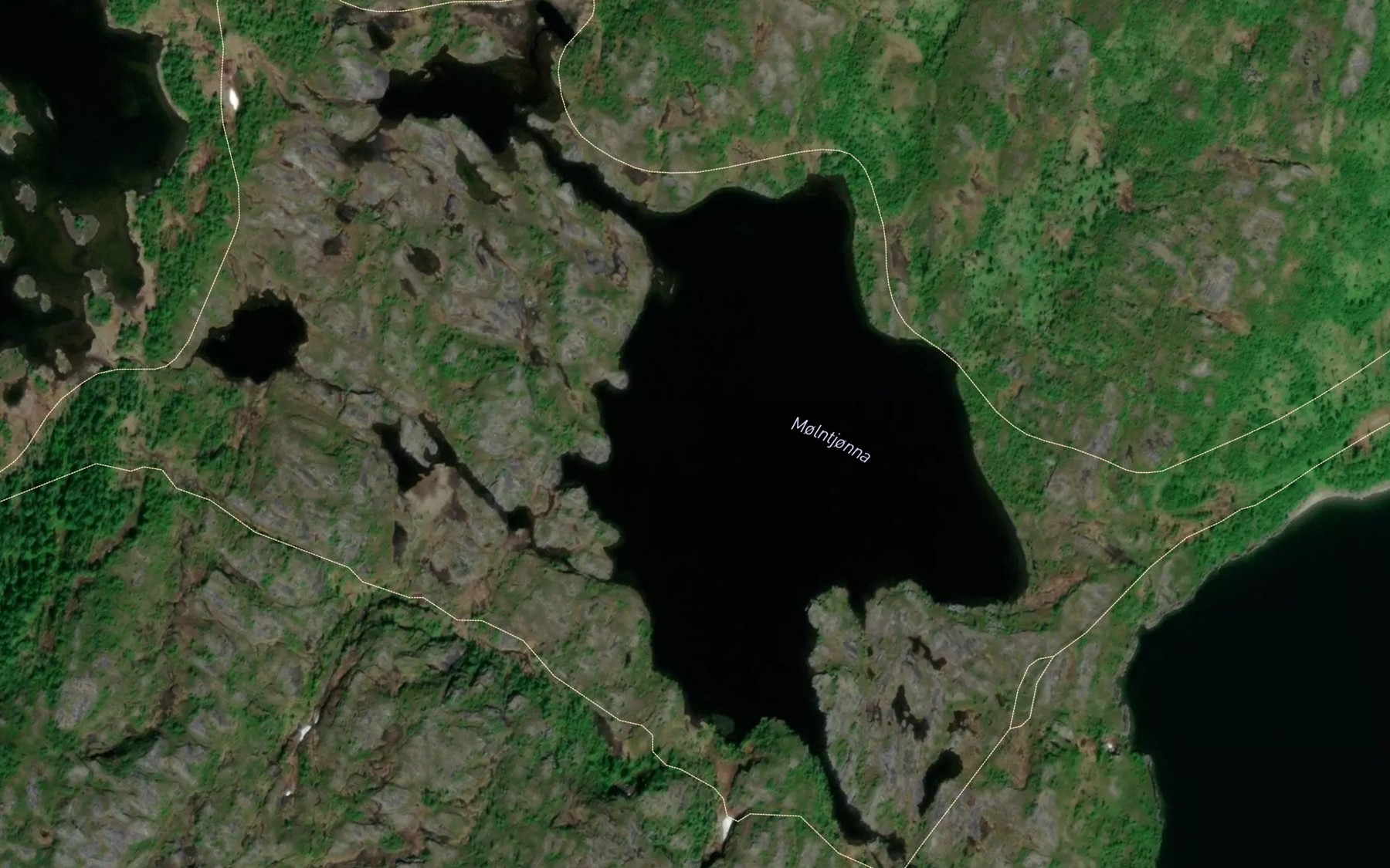 Satellite map of the Morntjonna