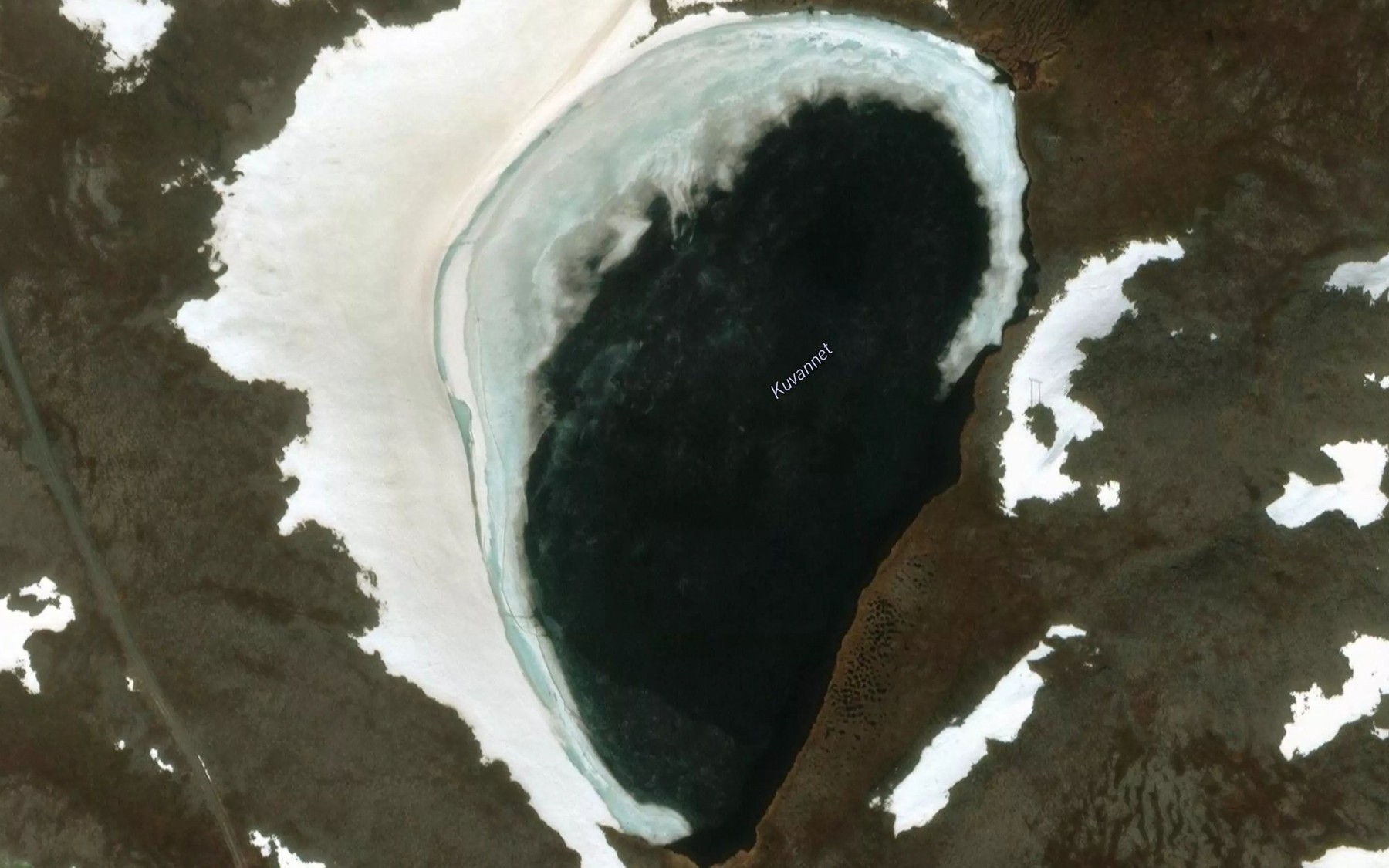 Satellite map of the Kuvatnet