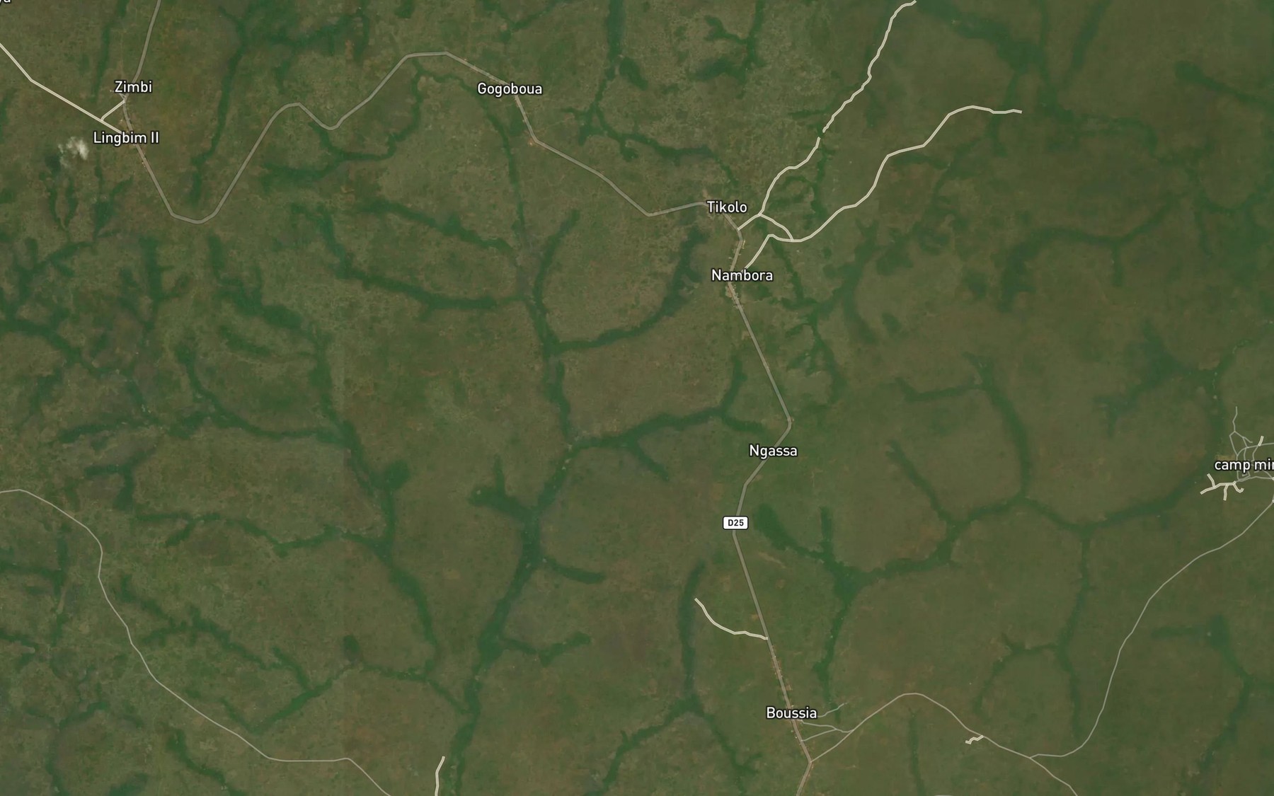 Satellite map of the Lodinge