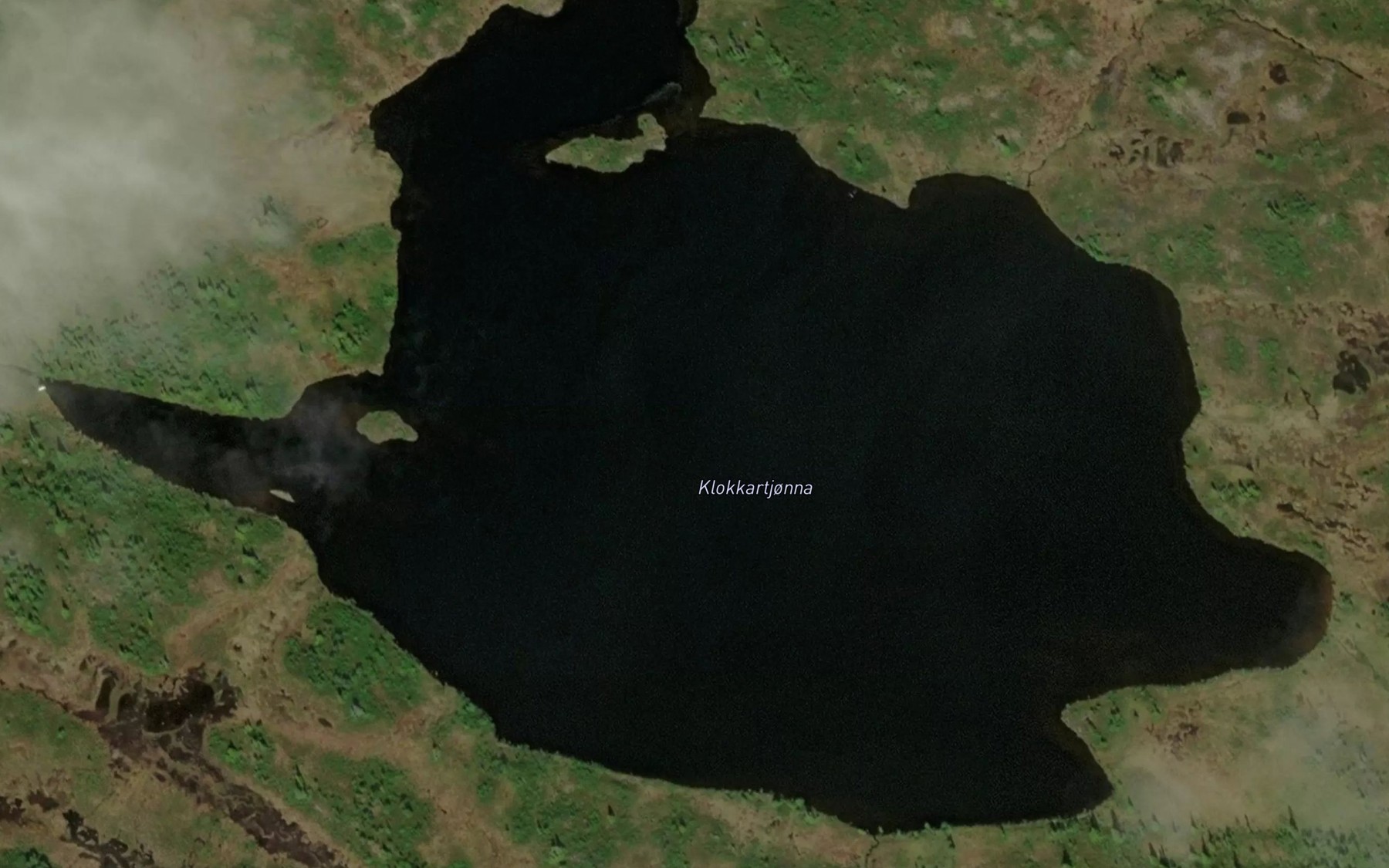 Satellite map of the Klokkartjorna