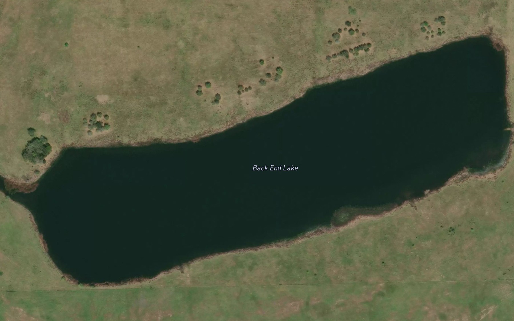 Satellite map of the Wichman Lake
