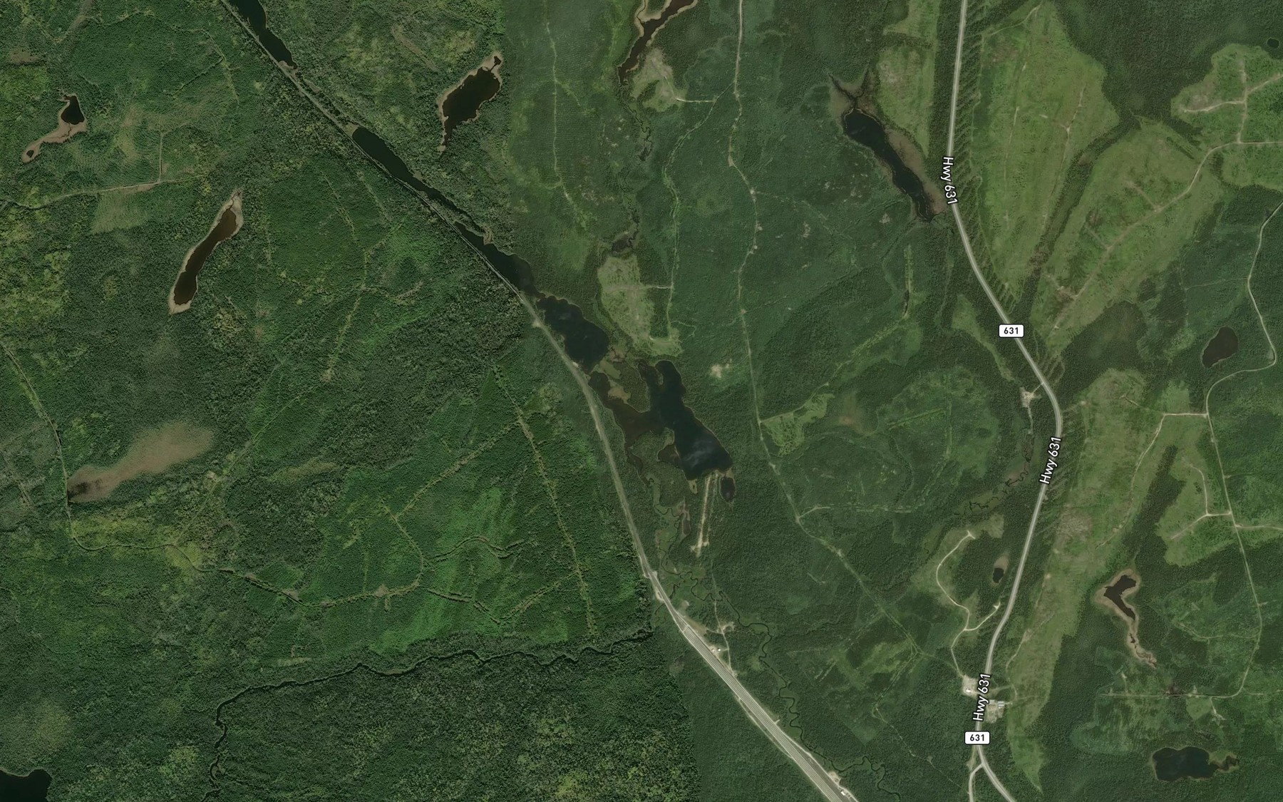 Satellite map of the Ice Lake