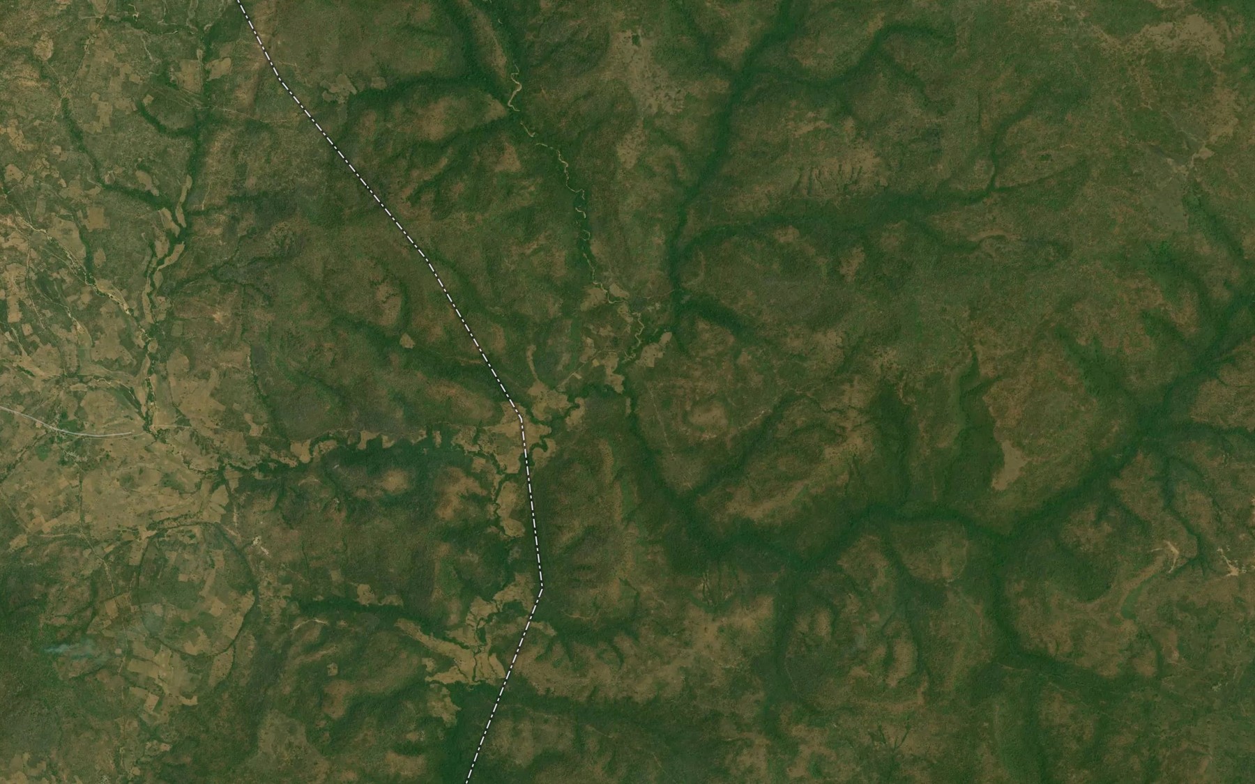 Satellite map of the ChikwakwaStream
