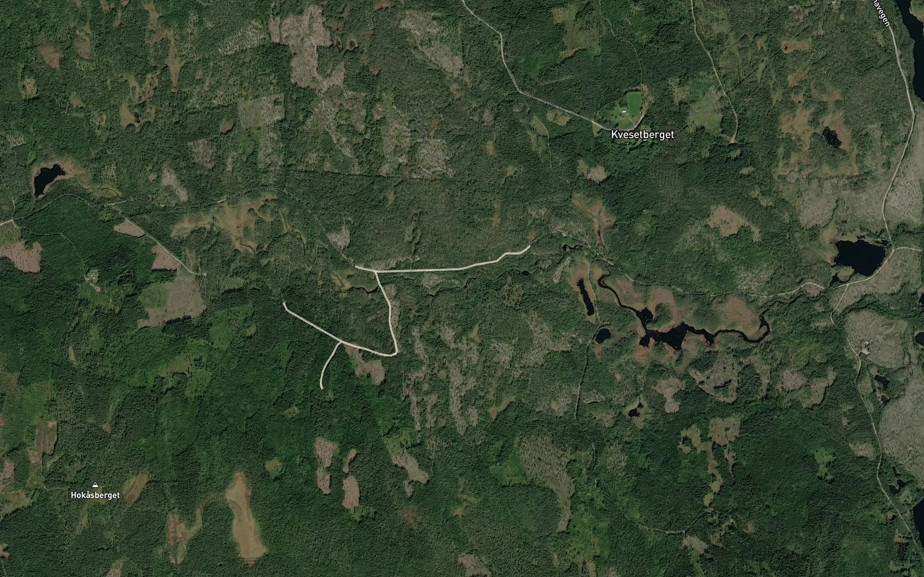 Satellite map of the Skalbekken