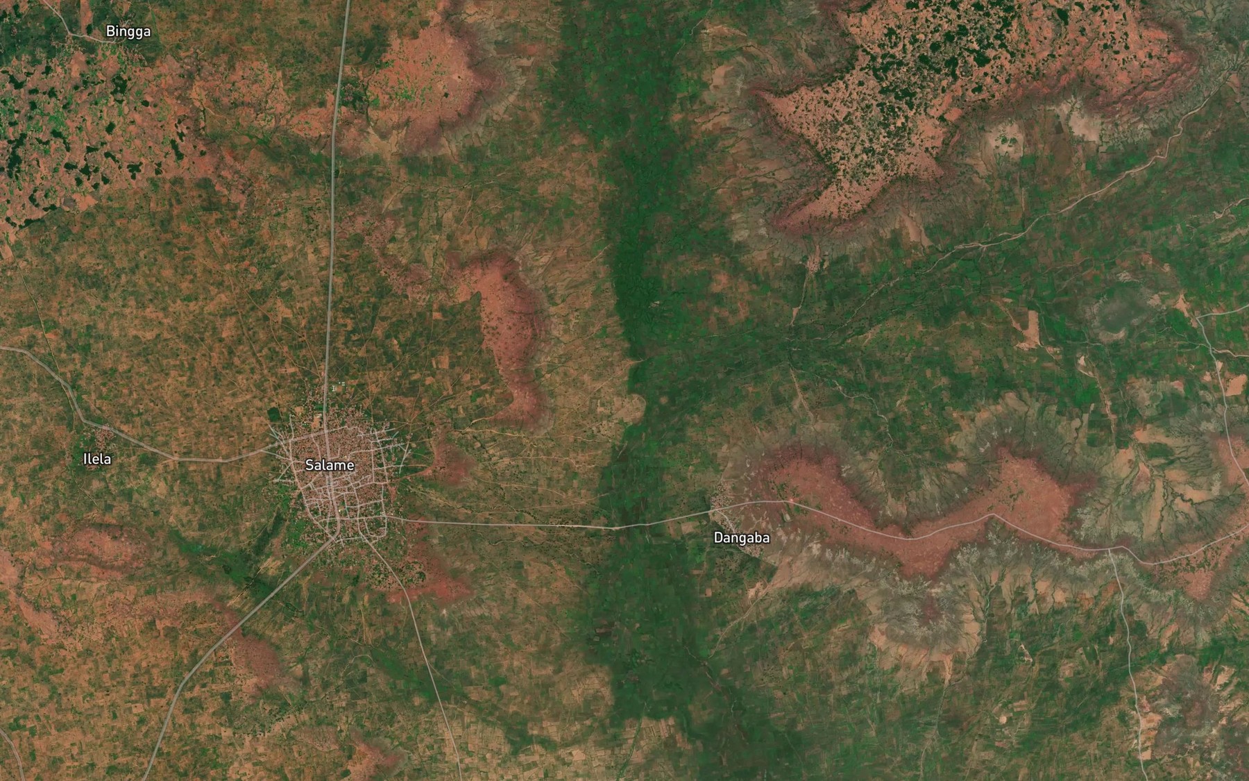 Satellite map of the River Alfa
