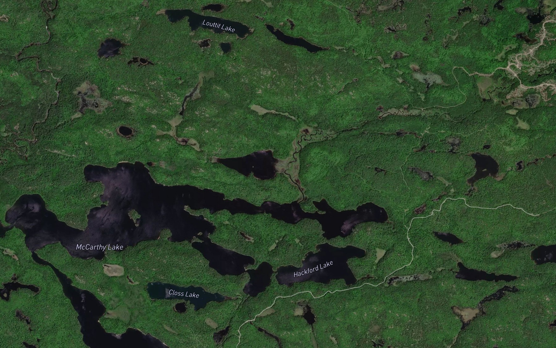 Satellite map of the Dollar Bay