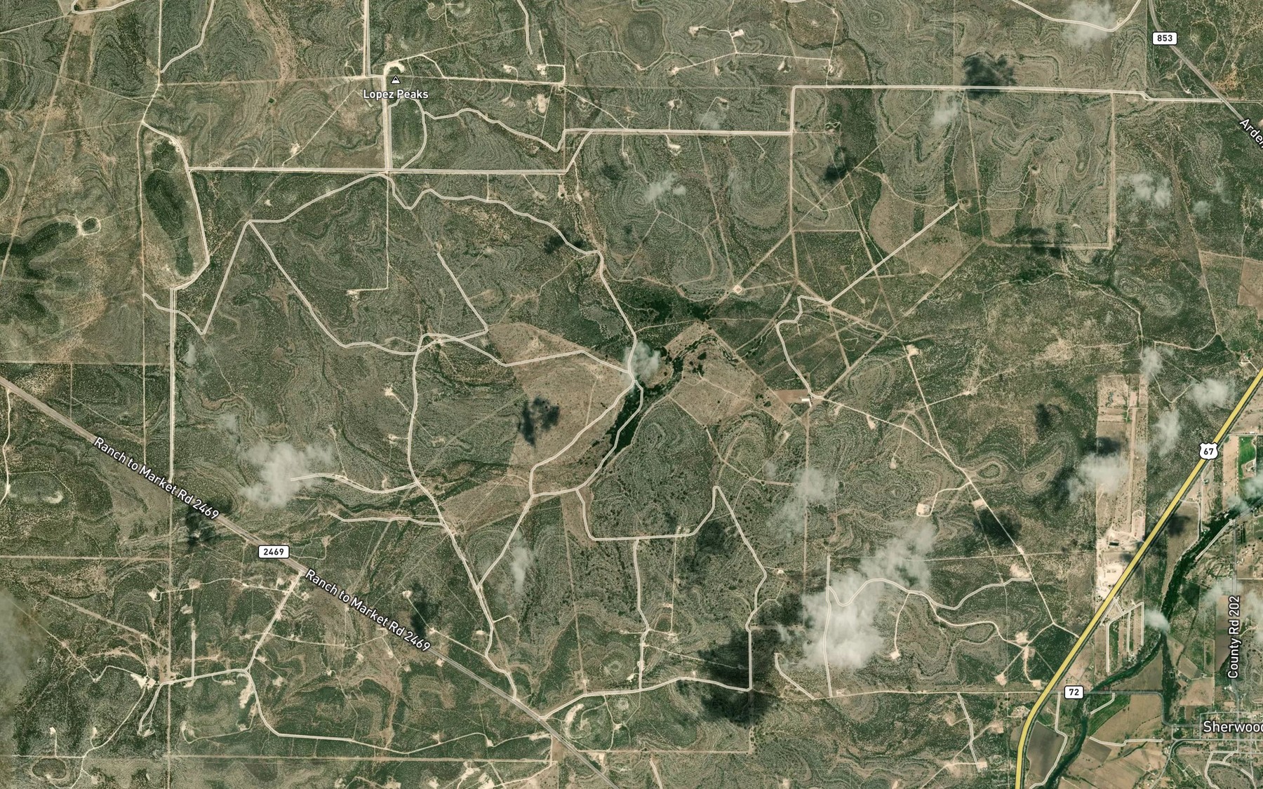 Satellite map of the Lopez Spring