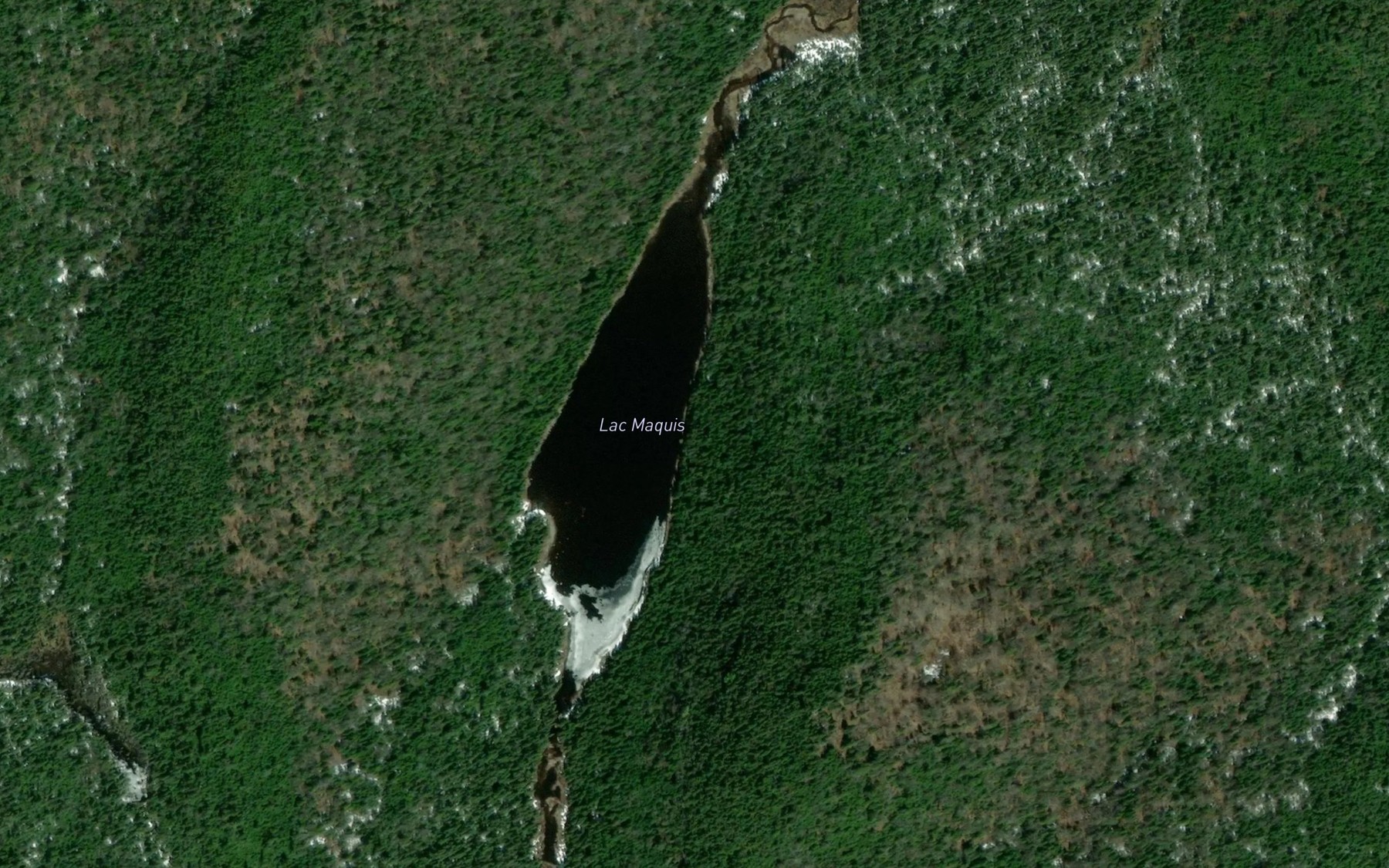 Satellite map of the Lac Maquis