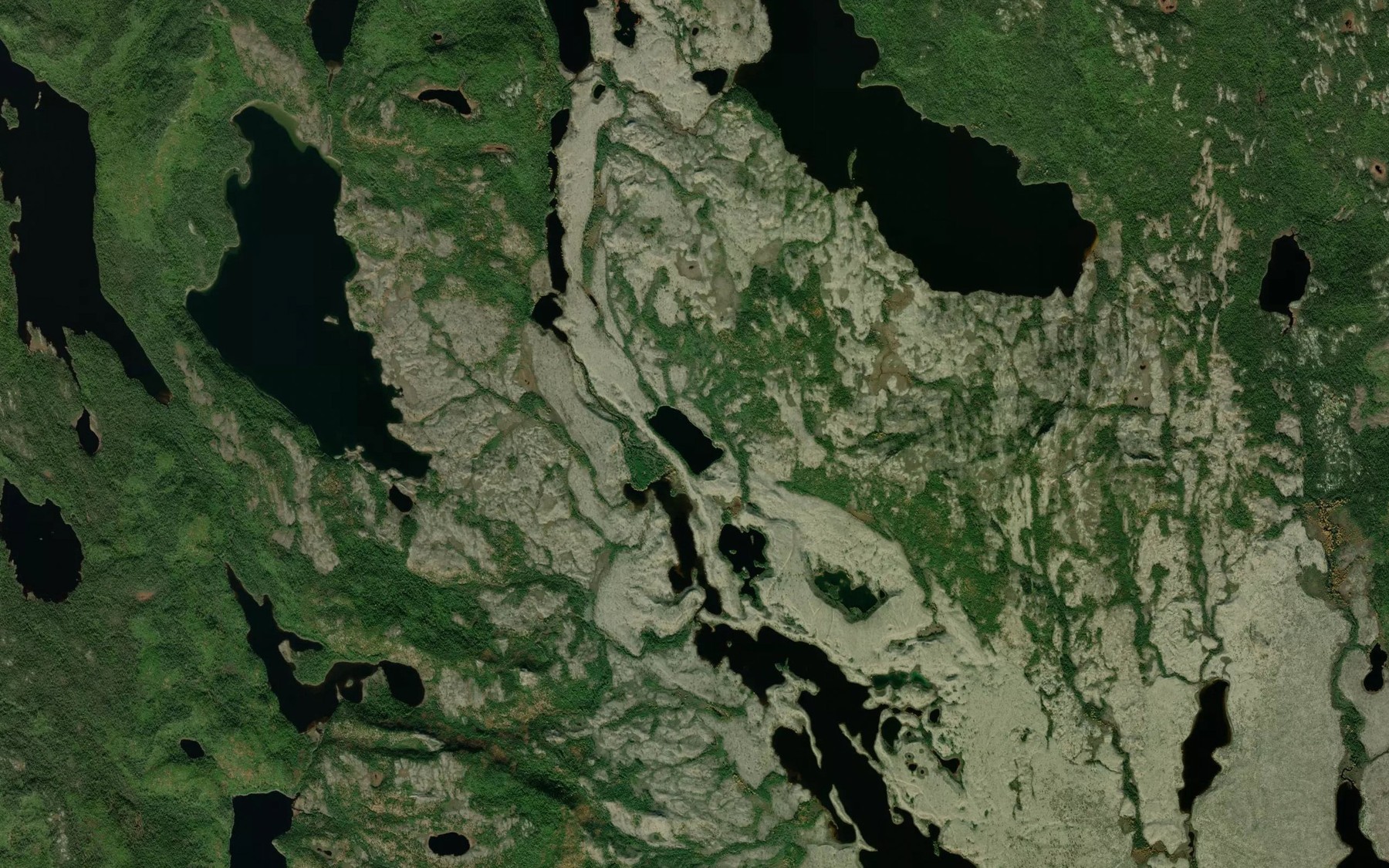 Satellite map of the Lacs Kuanetauakau