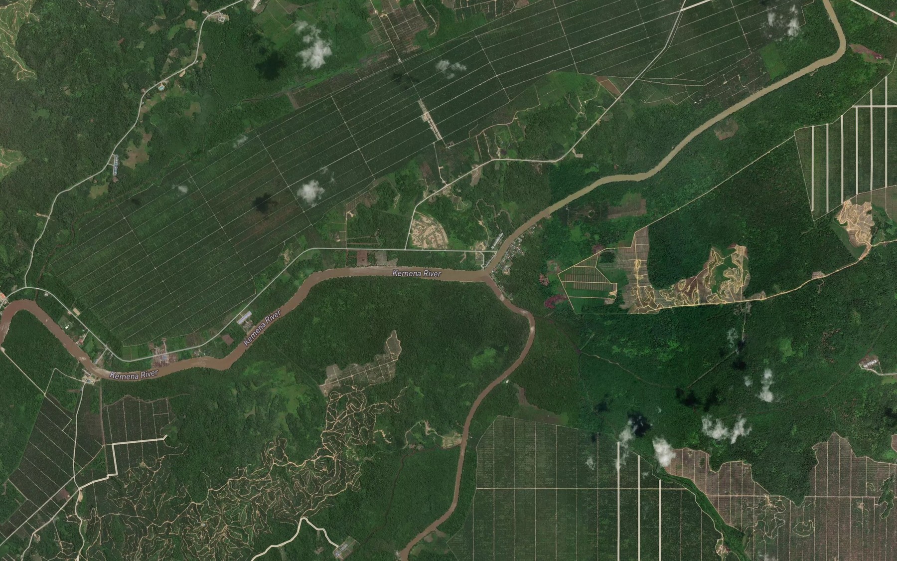 Satellite map of the Sungai Pandan