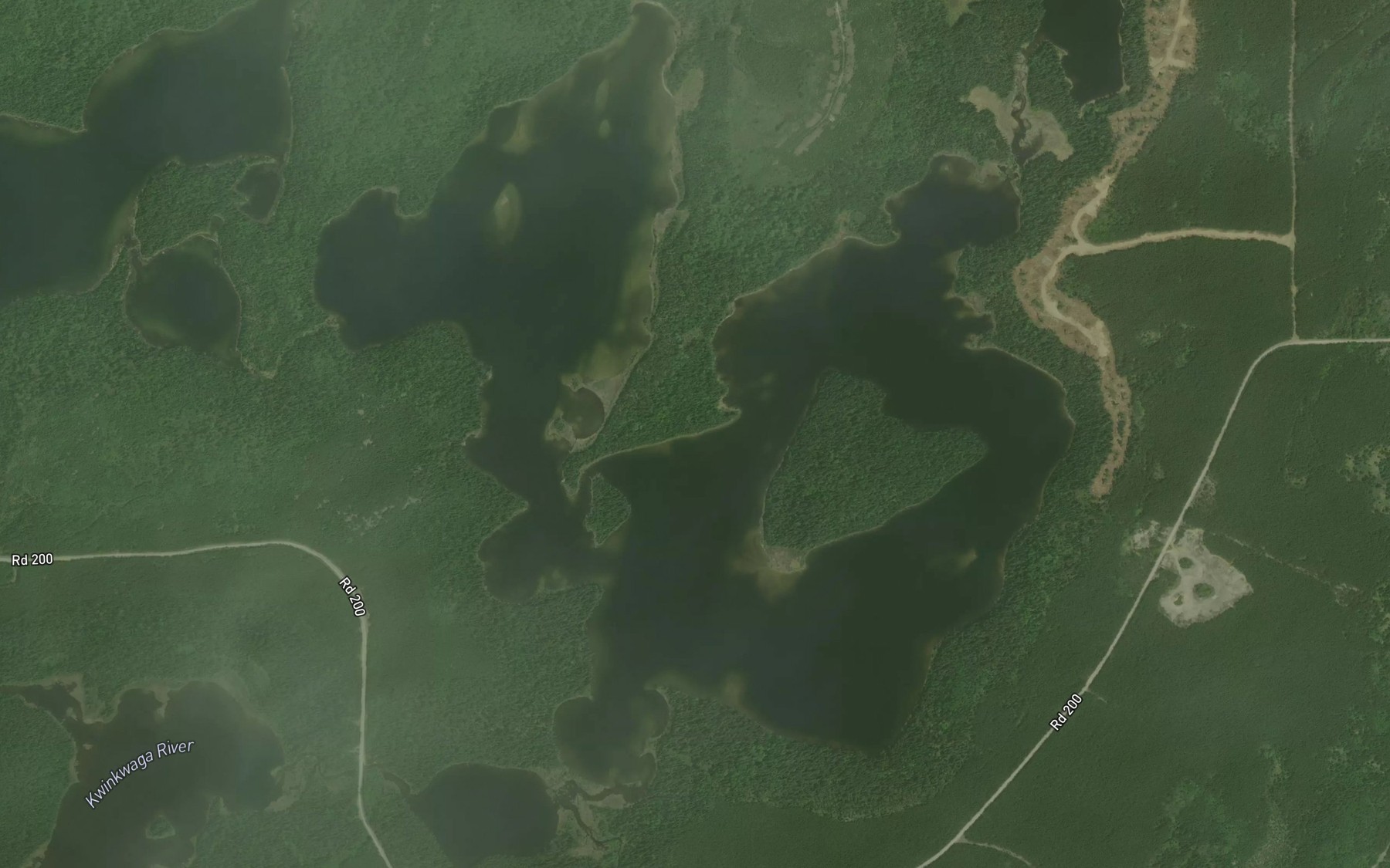 Satellite map of the Odlum Creek