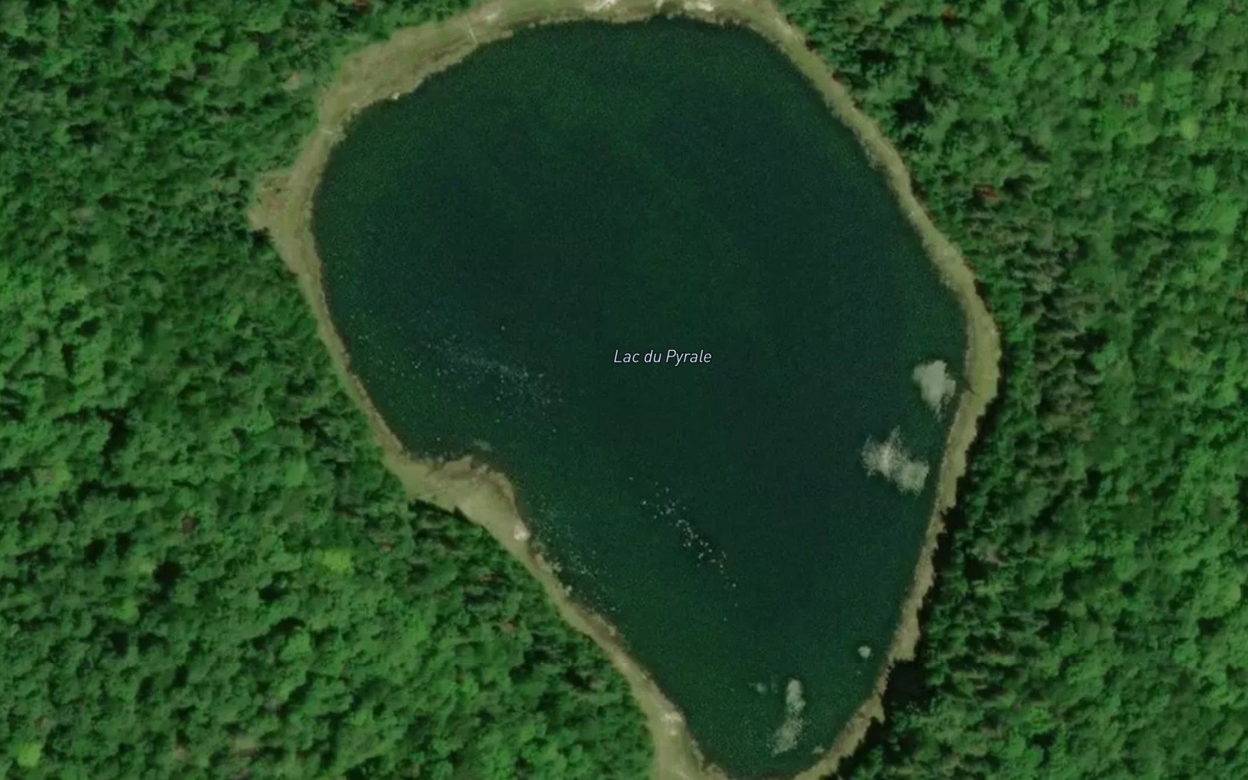 Satellite map of the Lac du Pyrale