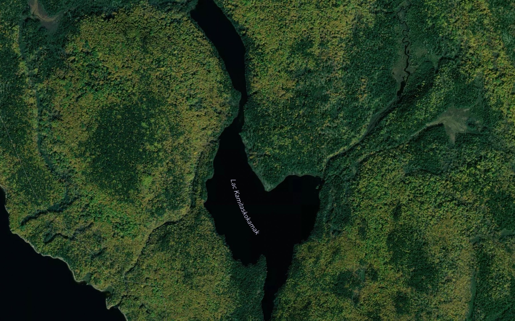 Satellite map of the Lac Kamitaskokamak