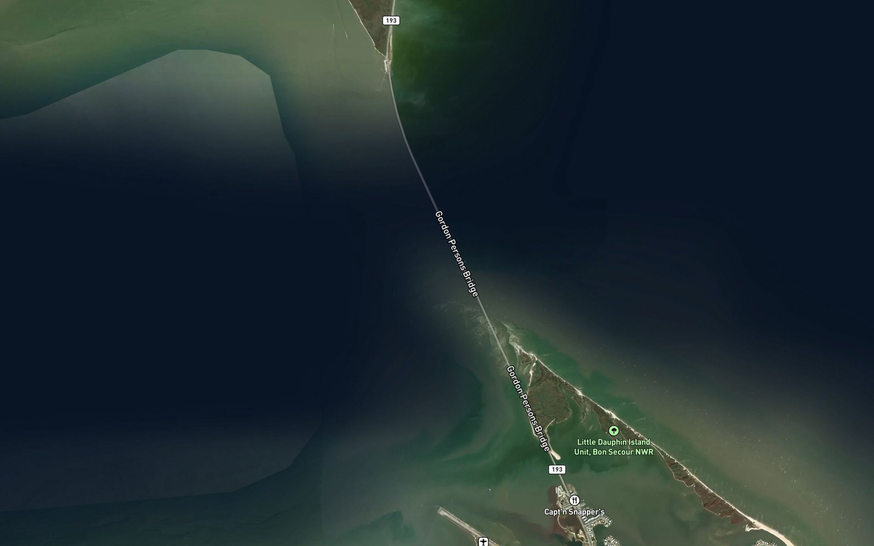 Satellite map of the Pass aux Herons