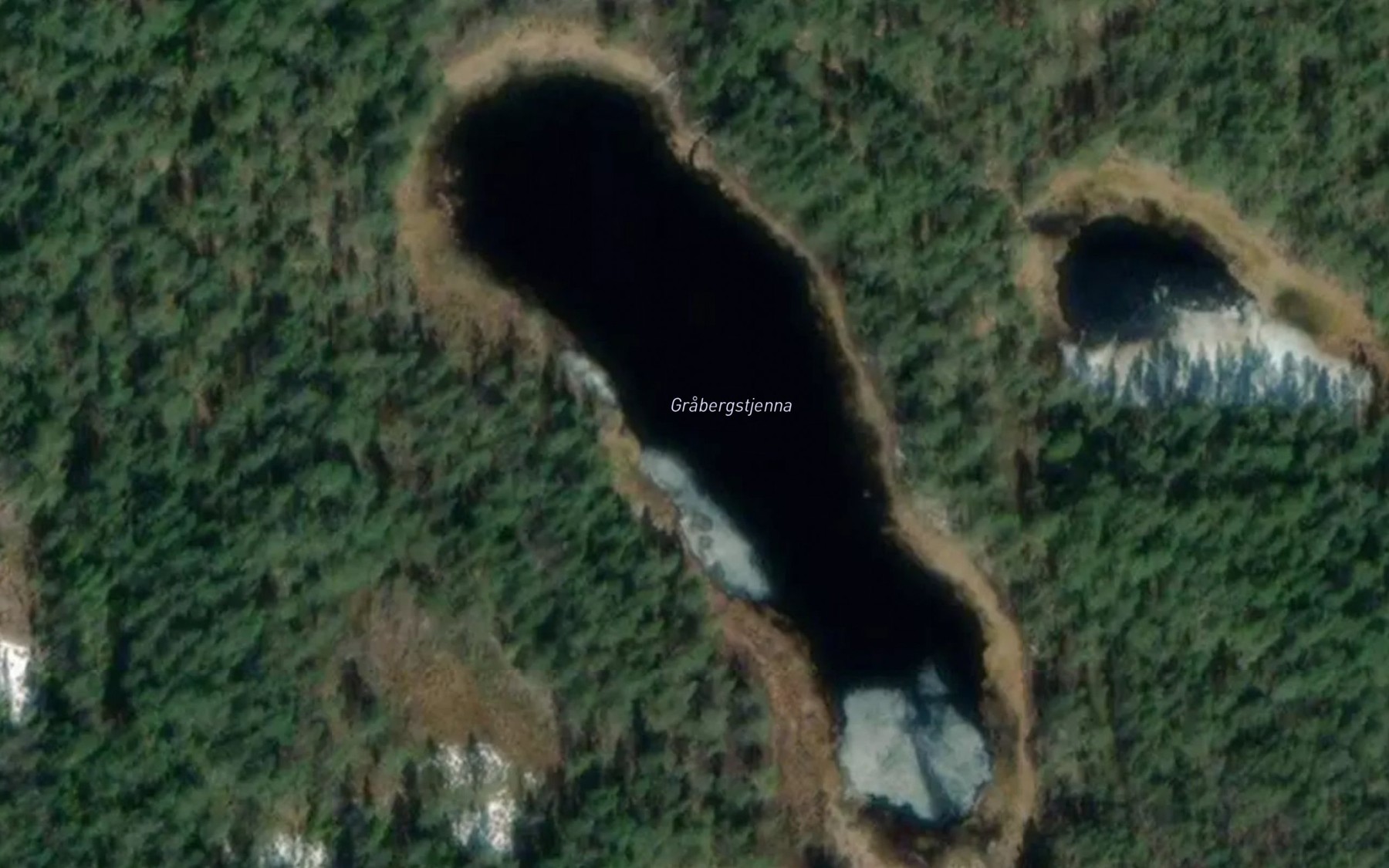 Satellite map of the Grabergtjerna