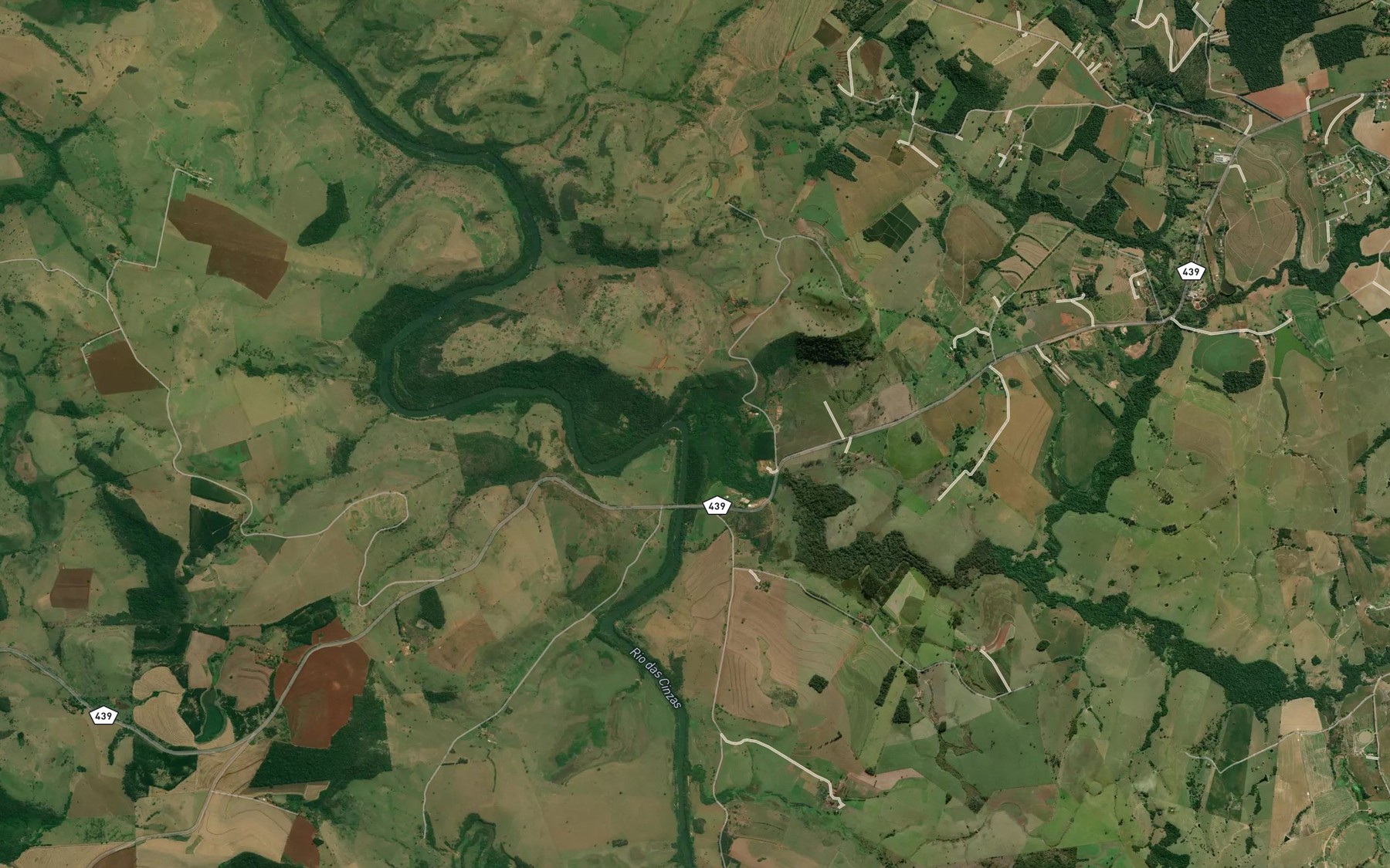Satellite map of the Ribeirao do Boi Pintado