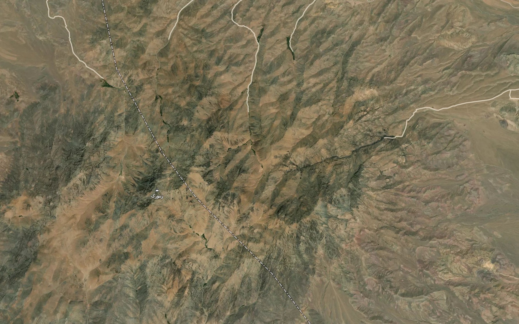 Satellite map of the Cheshmeh-ye Qanbar `Ali