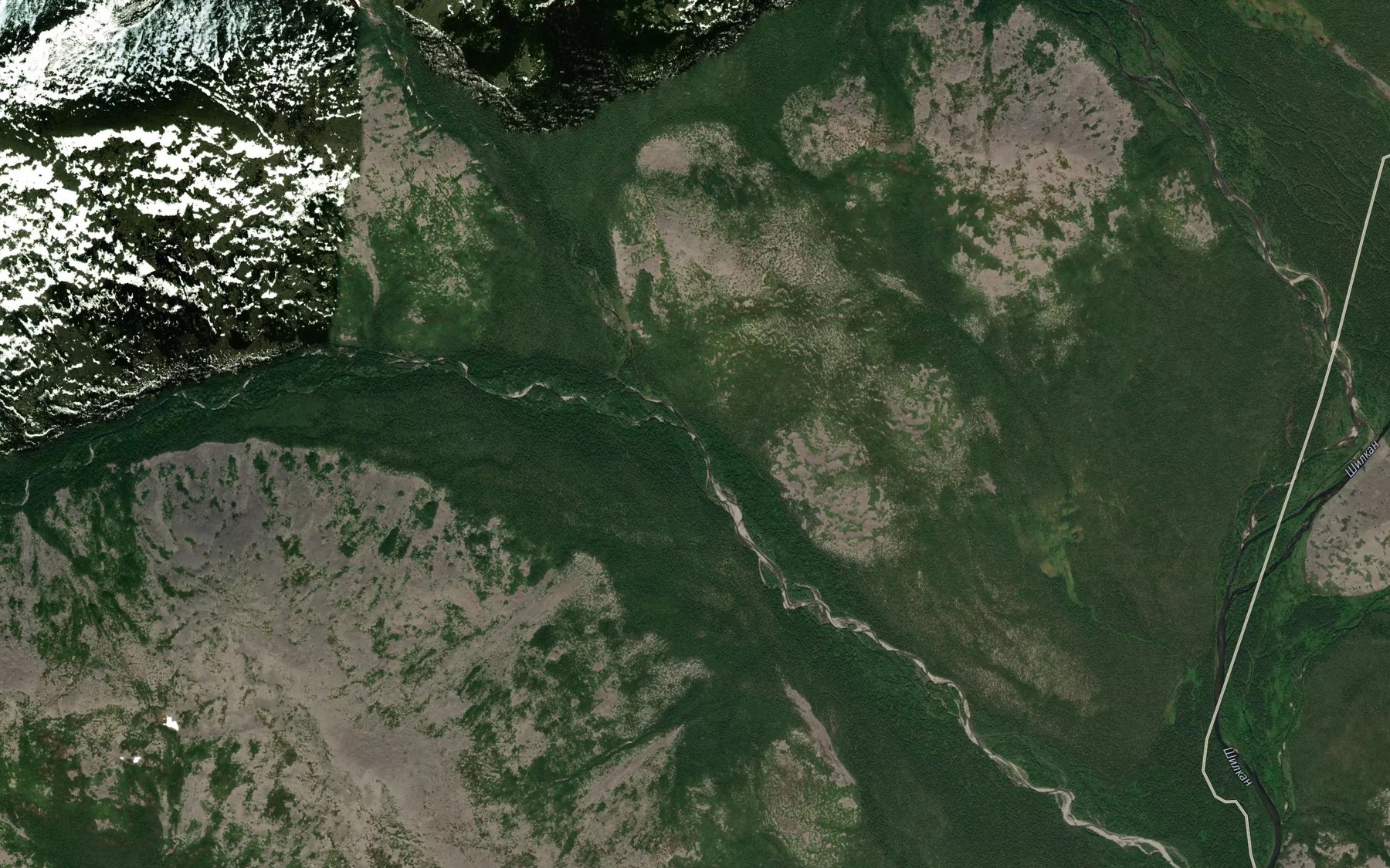 Satellite map of the Sosedniy